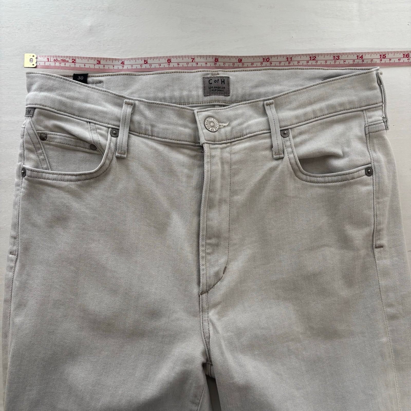Citizens Of Humanity Citizens of Humanity Cara High-Rise Ankle Jeans Light Gray Size 30" / US 8 / IT 44 - 6 Thumbnail