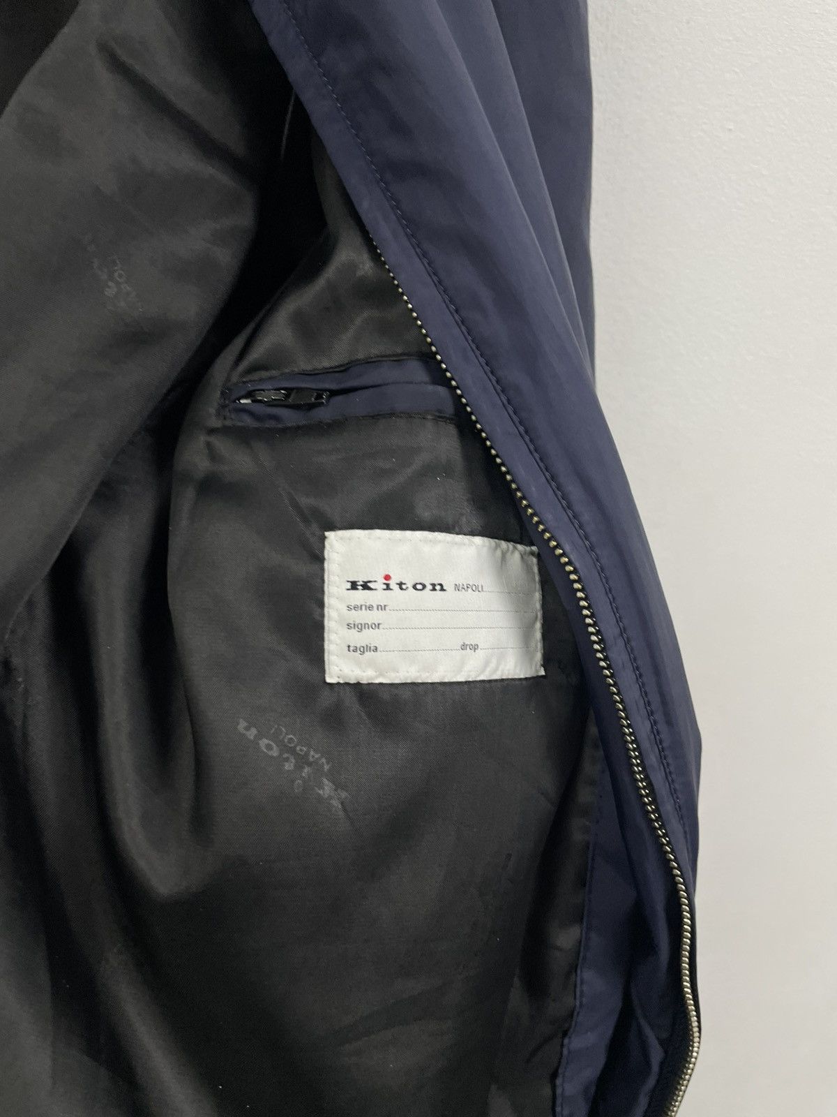 Kiton Kiton Blue Nylon zip Jacket Size US M / EU 48-50 / 2 - 11 Thumbnail