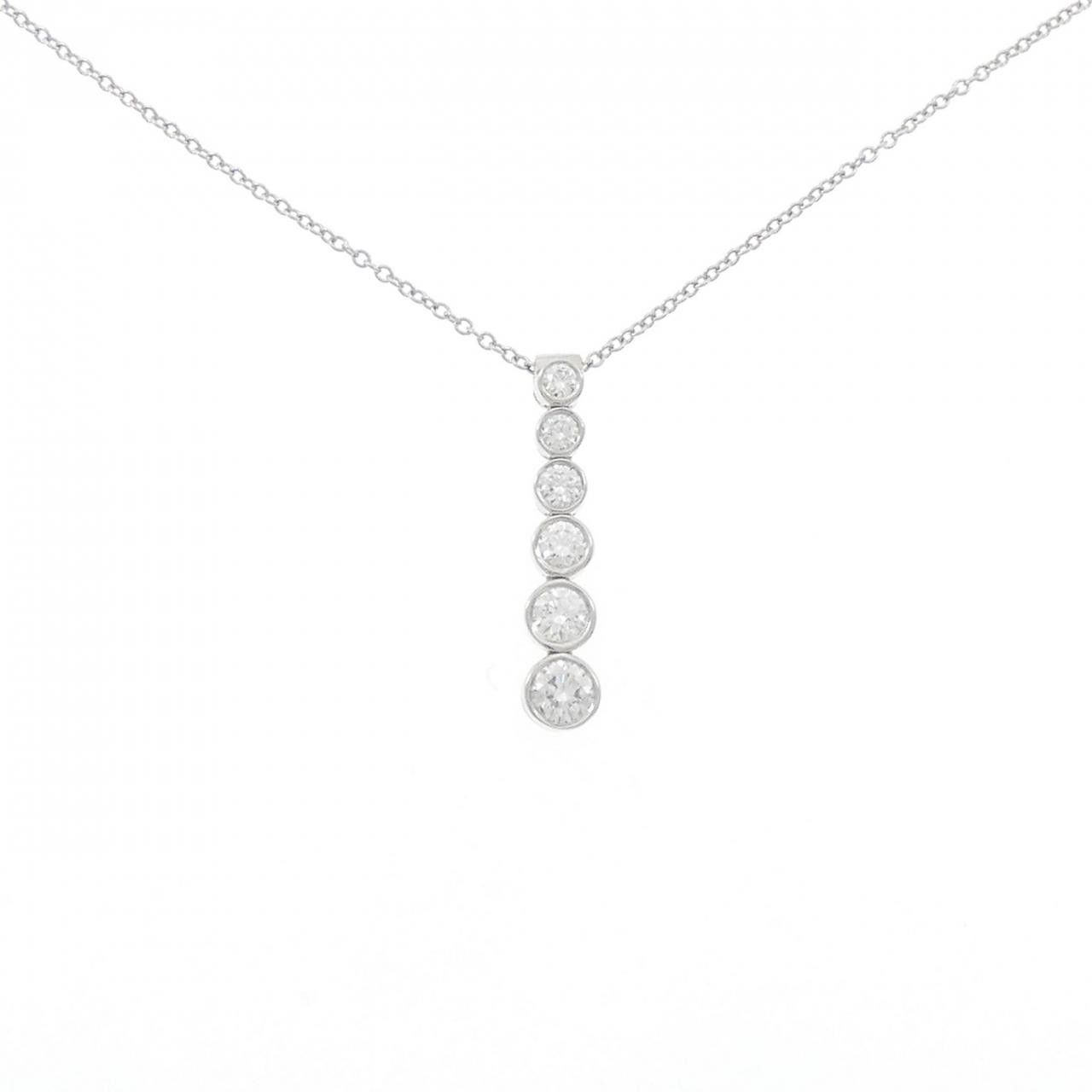 Tiffany & Co. Tiffany & Co. Tiffany Jazz Graduated Drop Platinum Diamond Necklace Metal Necklace DUTY FREE for USA Size ONE SIZE - 1 Thumbnail