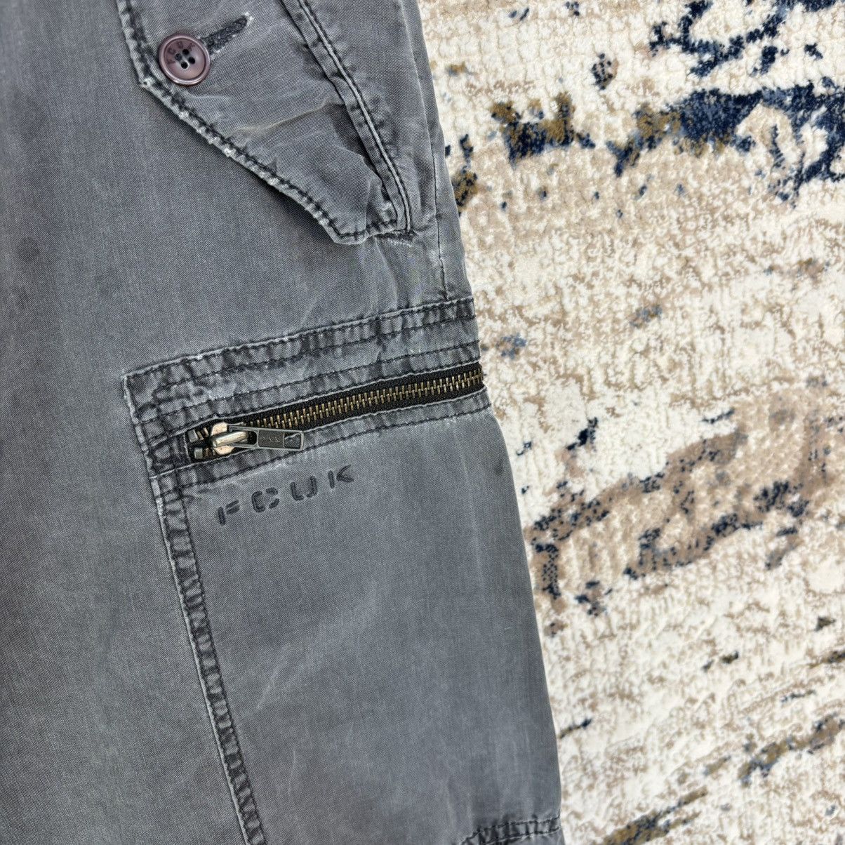 FCUK FCUK Cargo Pants Multi Zipper Pocket Streetwear Design Size US 32 / EU 48 - 6 Thumbnail