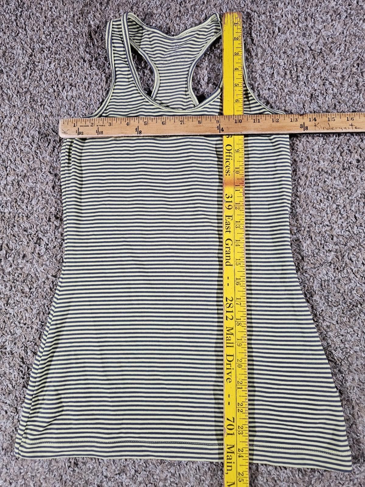 Other MPG yellow Gray Striped Athletic Tank Top Size M / US 6-8 / IT 42-44 - 2 Thumbnail