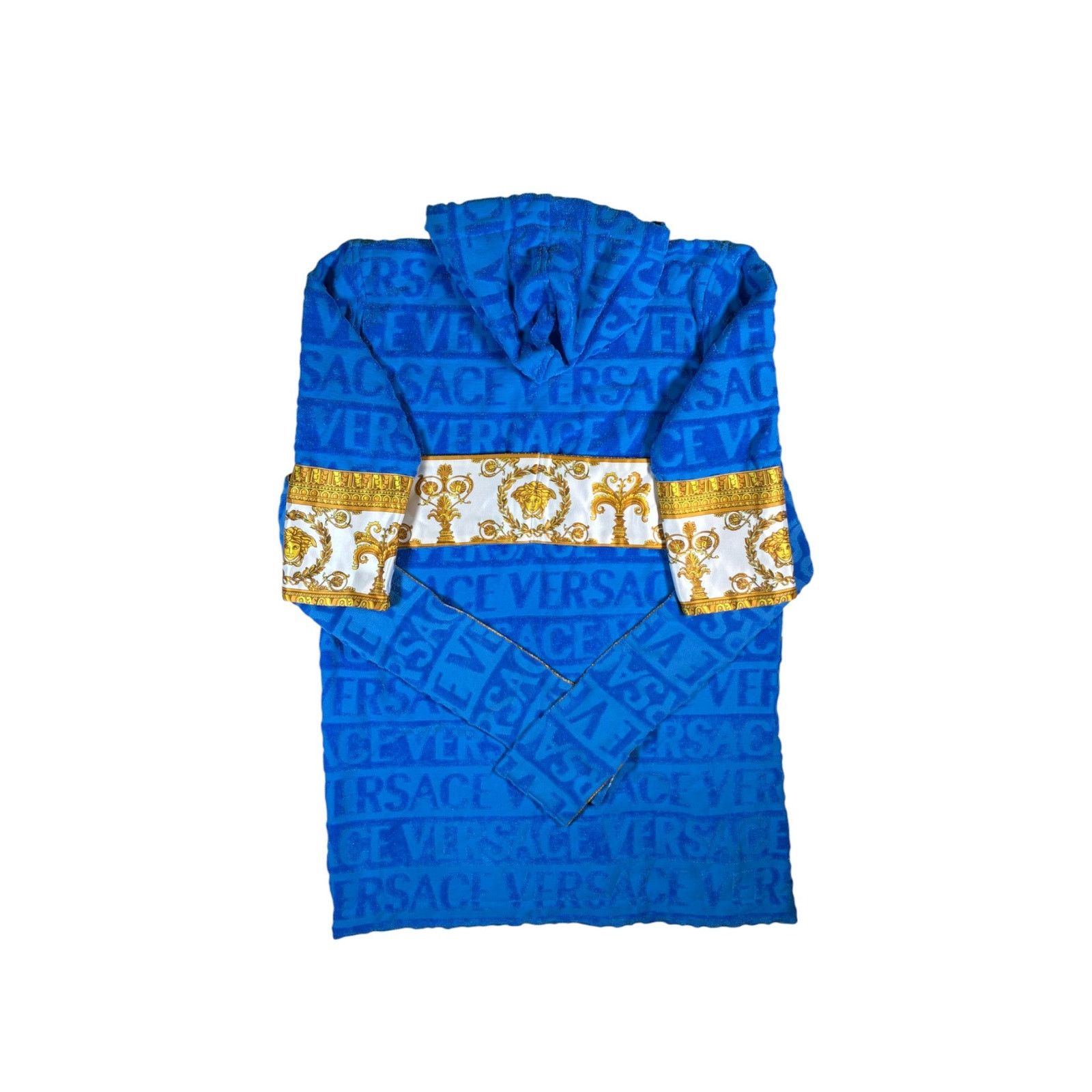 Versace Versace Monogram Blue Robe Size ONE SIZE - 2 Thumbnail