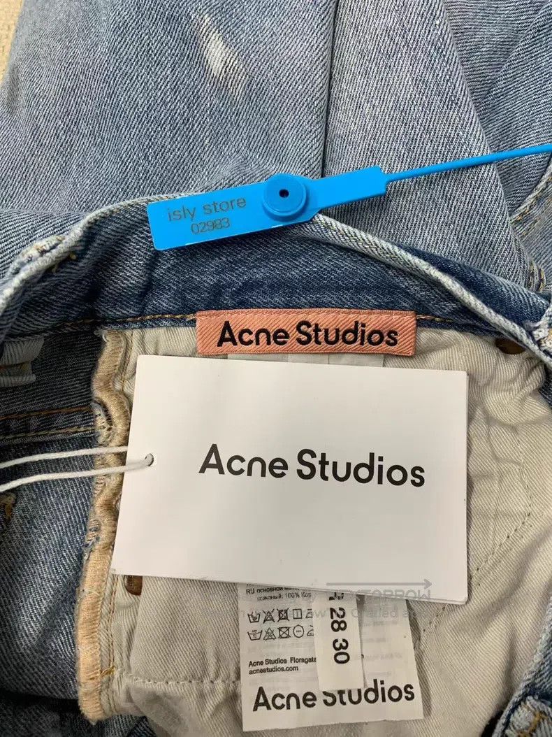 Acne Studios Acne Studios Painted Wide-Leg Mid-Rise Loose Jeans Size US 28 / EU 44 - 6 Thumbnail