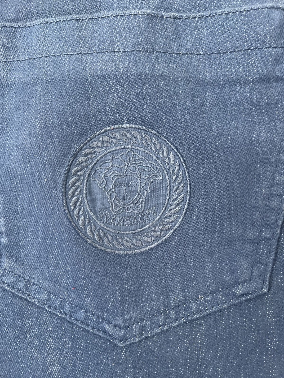 Versace Gianni Versace Blue Denim Jeans Sz 37 Size US 37 - 7 Thumbnail