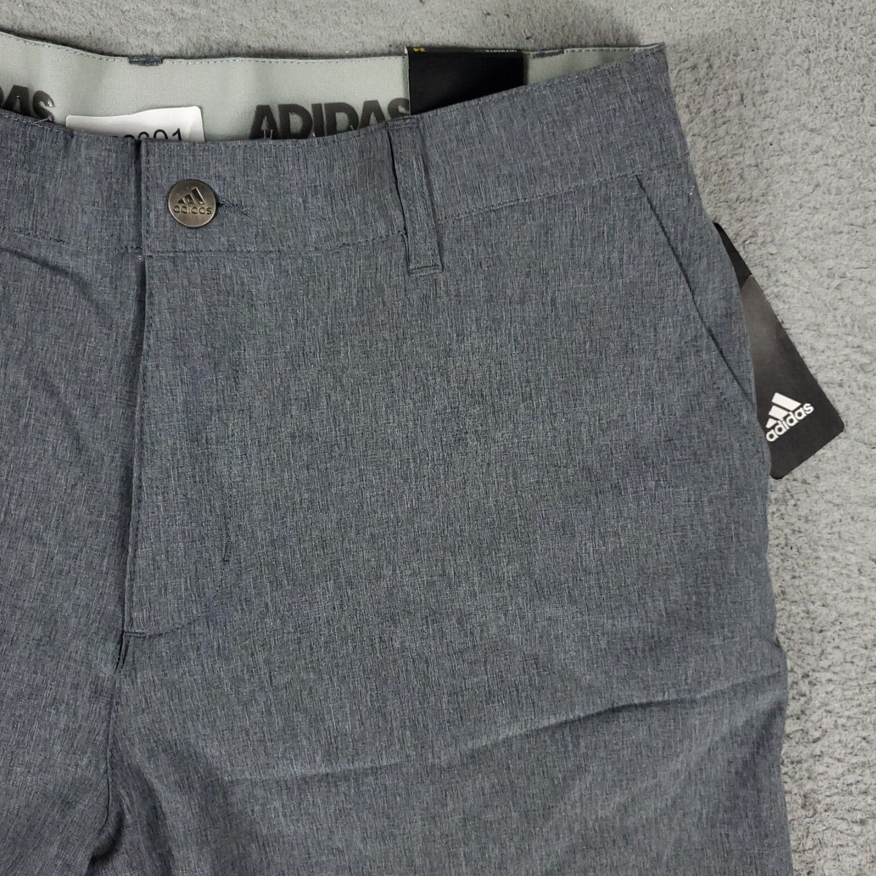 Adidas Adidas Shorts Mens 34 Gray Golf Casual Slash Pockets Flat Front Chino Shirt? Size US 34 / EU 50 - 3 Thumbnail