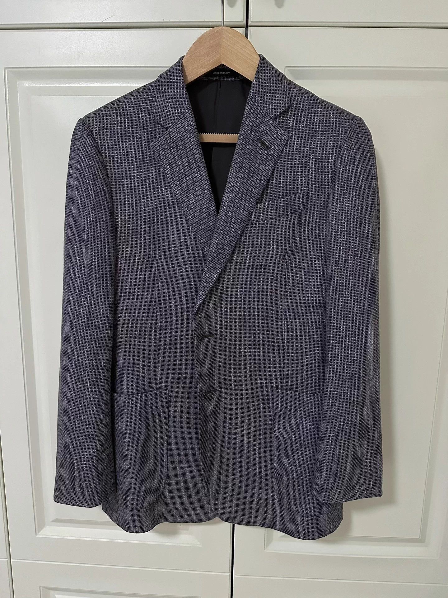 Giorgio Armani Armani Tonal Shifting Wool Blend Casual Blazer 48 Size 48S - 1 Thumbnail