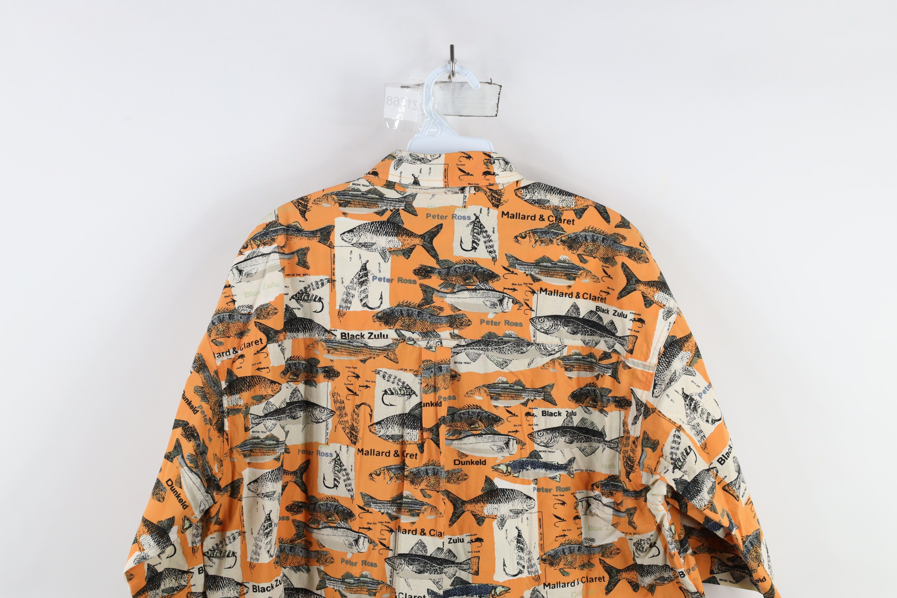 Columbia × Vintage Vintage 90s Columbia Over Print Short Sleeve Button Shirt Size US L / EU 52-54 / 3 - 11 Thumbnail