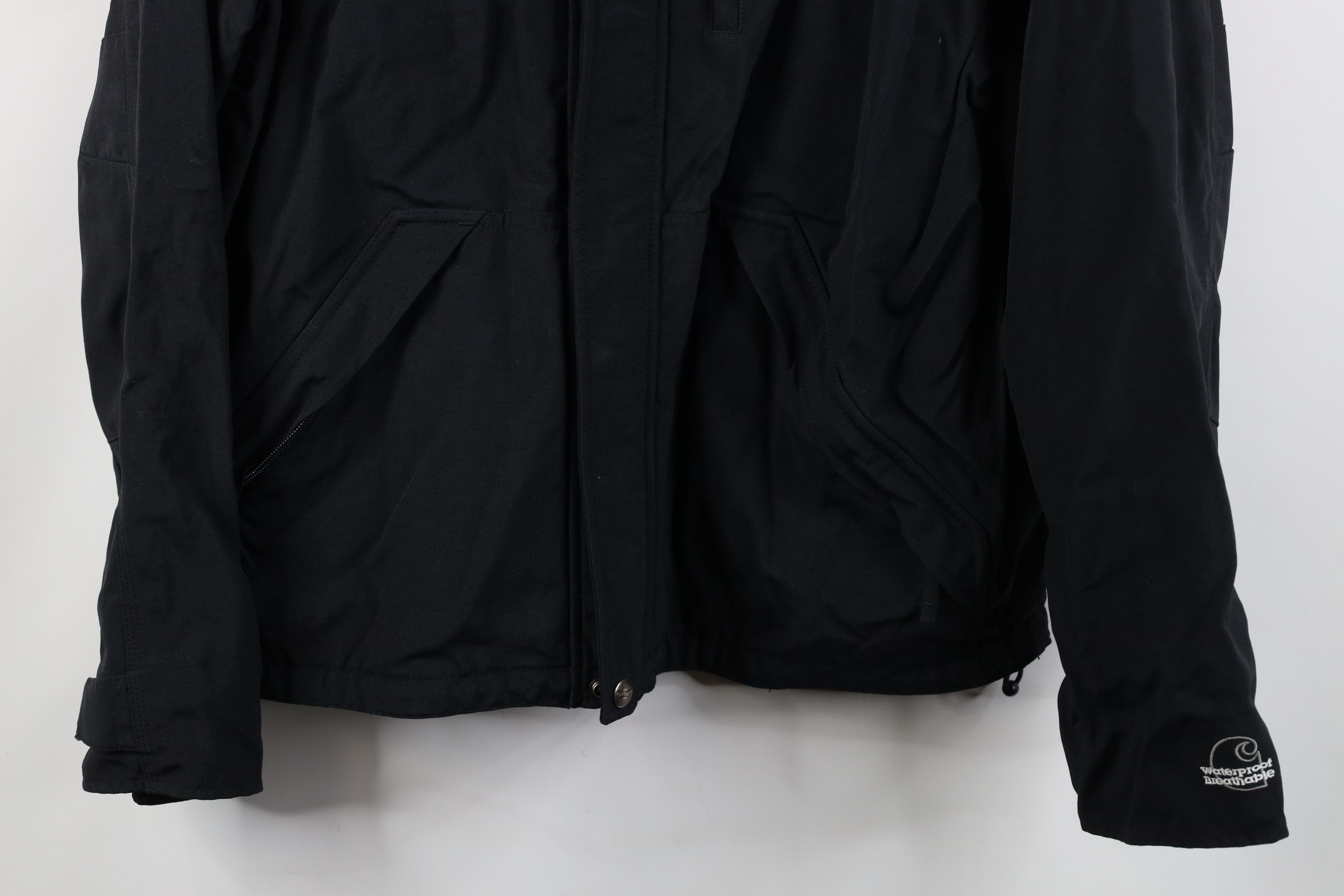 Carhartt Vintage Y2K Carhartt Box Logo Full Zip Ballistic Jacket Size US M / EU 48-50 / 2 - 3 Thumbnail