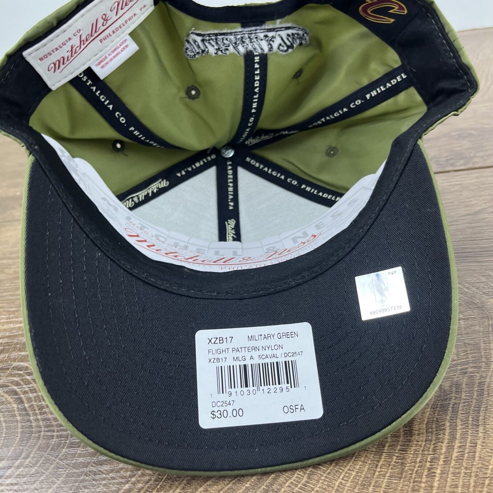 Mitchell & Ness Cleveland Cavaliers Snapback Hat Green Adjustable Green Mitc Size ONE SIZE - 14 Thumbnail
