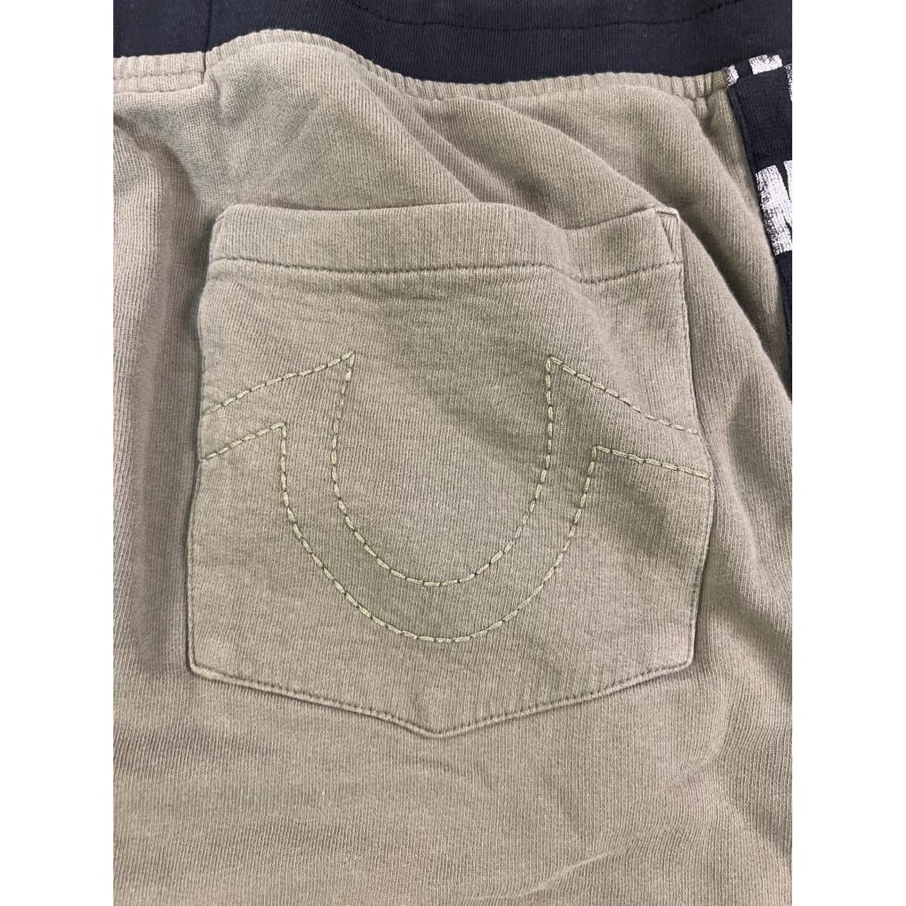 True Religion True Religion Mens 2XL Khaki Green Logo Side Stripe Joggers Size US 36 / EU 52 - 6 Thumbnail