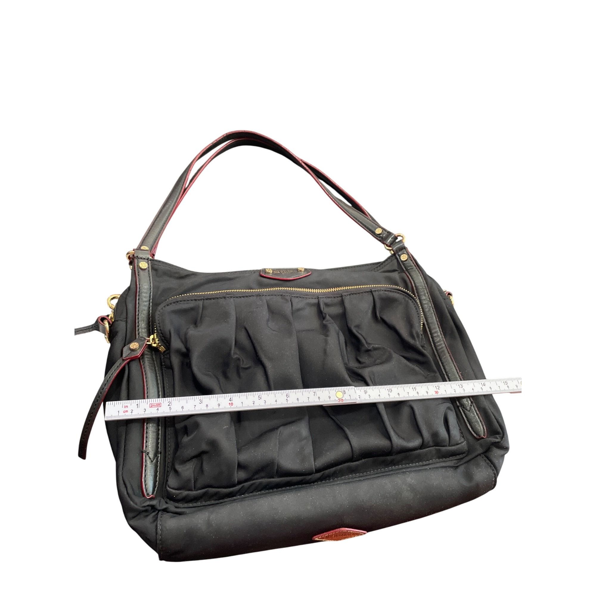 MZ Wallace MZ Wallace womans Black Nylon Leather Trim Handbag crossbody Size ONE SIZE - 11 Thumbnail