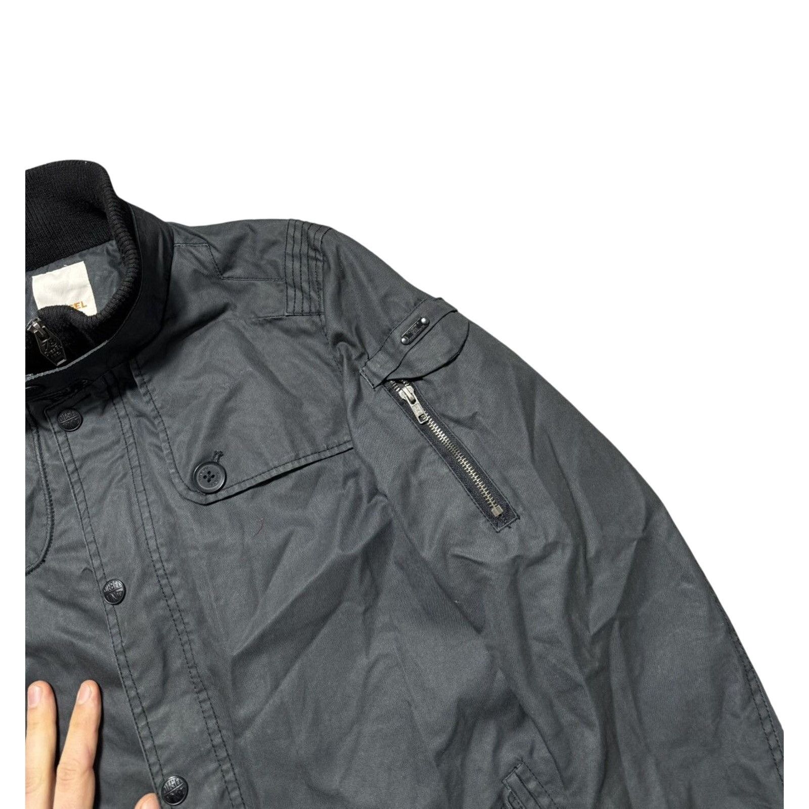 Diesel × Vintage 00s Vintage Diesel Cargo Avantgarde Jacket Size US M / EU 48-50 / 2 - 3 Thumbnail