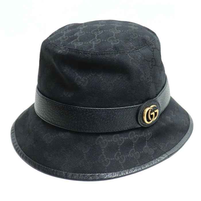 Gucci Gucci GG Canvas Fedora Hat Canvas Hats 576587 4HG53 1060