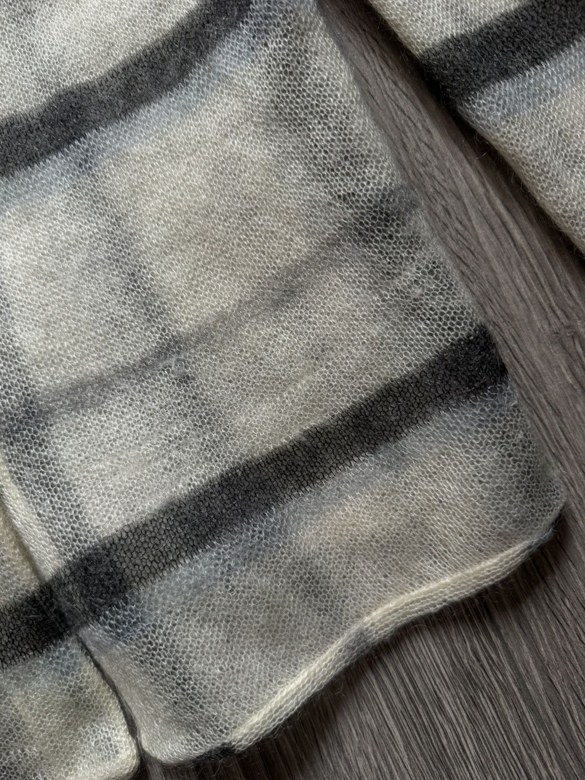 Brunello Cucinelli Brunello Cucinelli Mohair Cashmere blend Checkered Cardigan Size L / US 10 / IT 46 - 9 Thumbnail