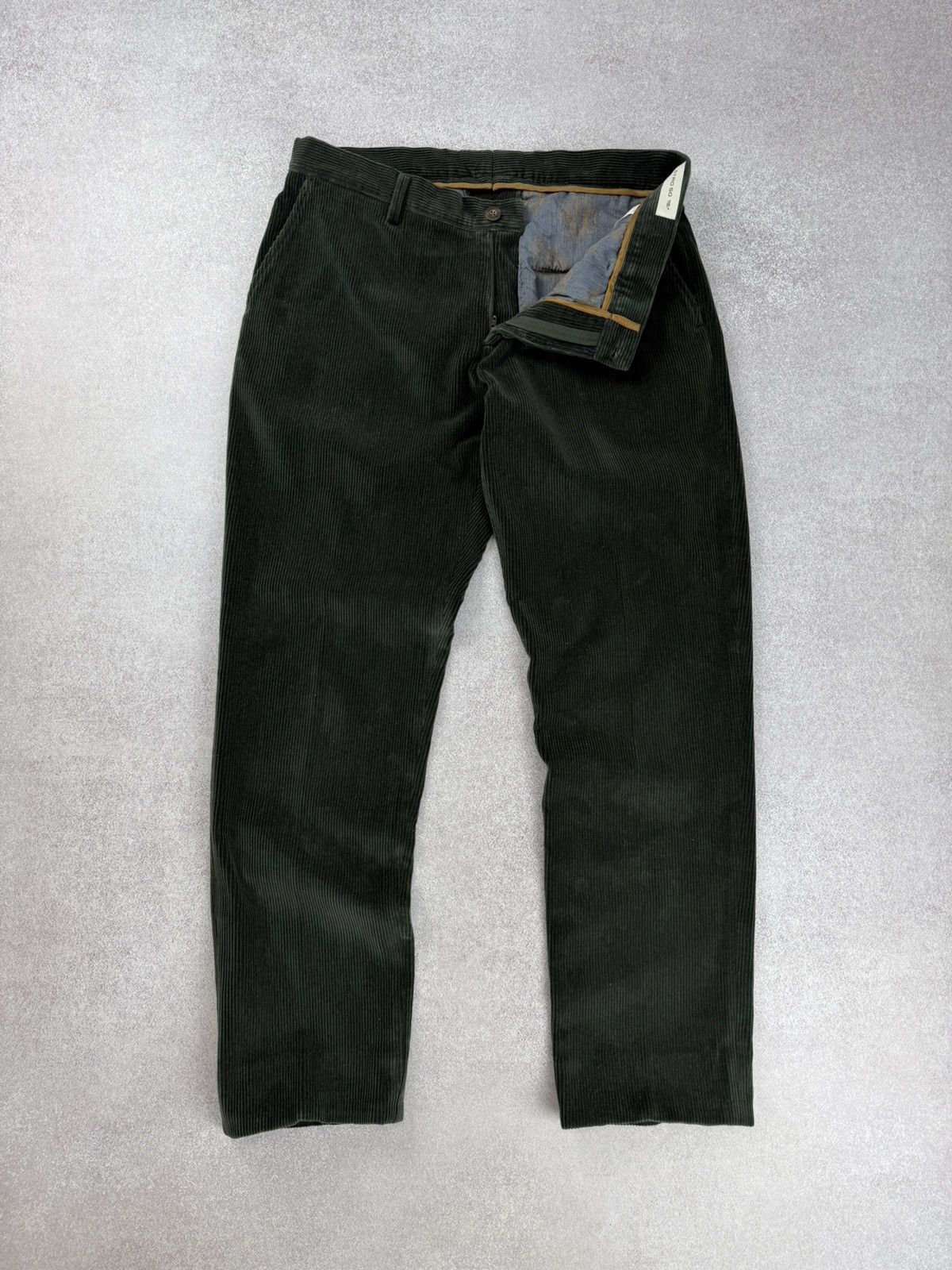 Etro Etro Men’s Corduroy Pants Dark Green Velvet Trousers Size 50 Size US 33 - 5 Thumbnail