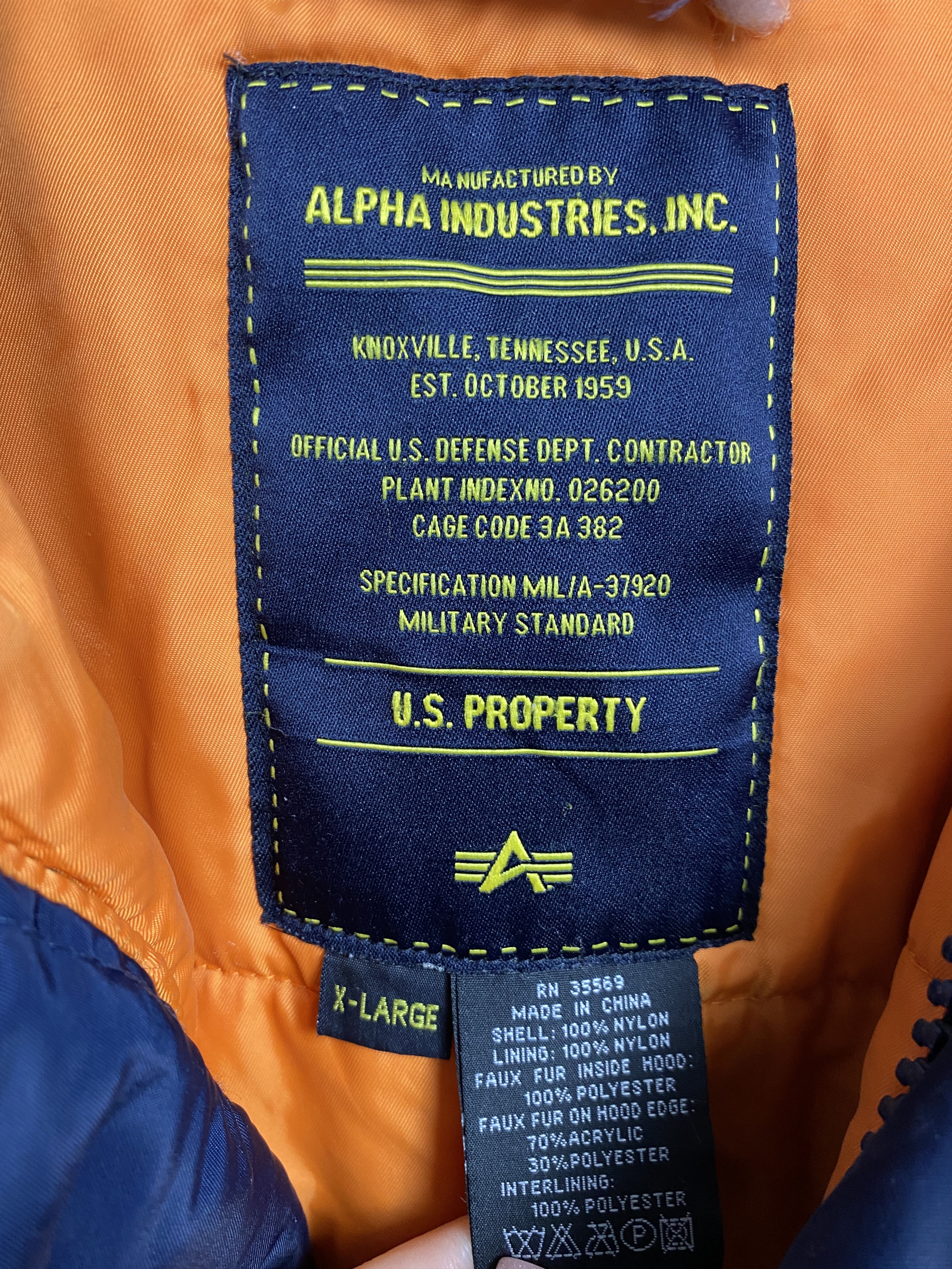 Alpha Industries Alpha Industries N3B Vintage Mens Parka Jacket Size US XL / EU 56 / 4 - 4 Thumbnail