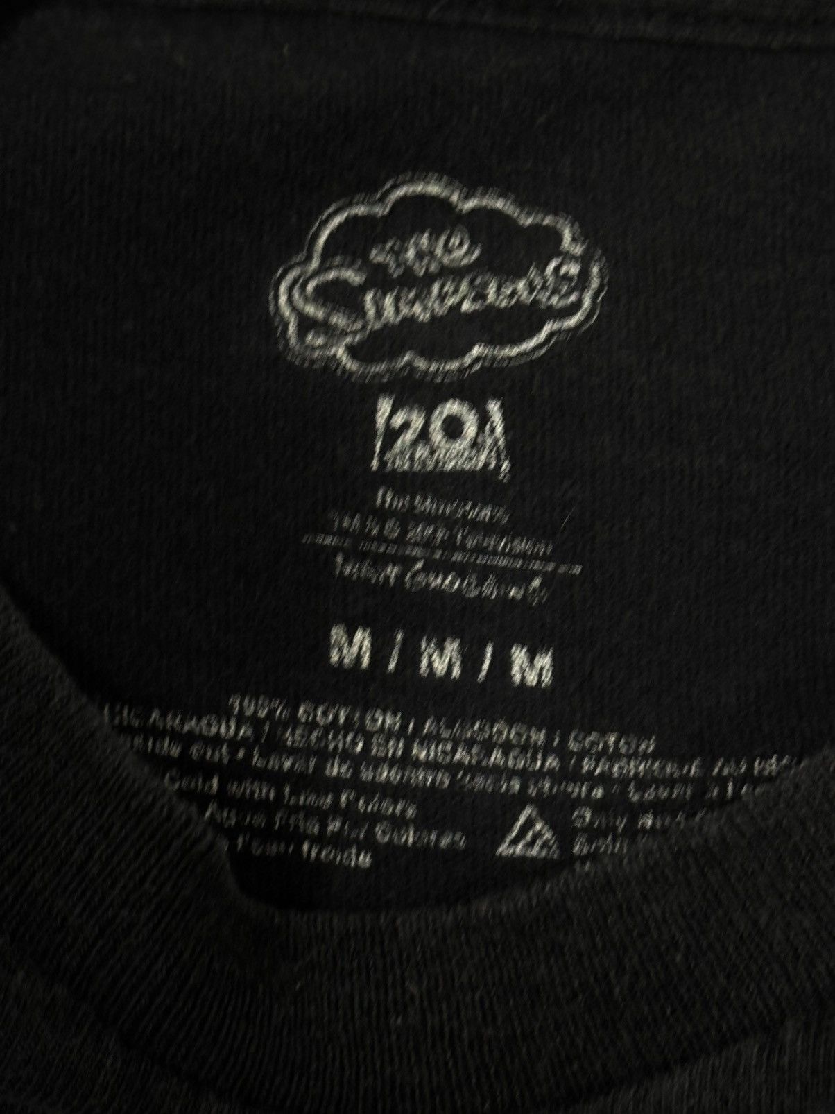 The Simpsons Homer Simpson Donut Sprinkles Logo Tee Black Medium Size US M / EU 48-50 / 2 - 3 Thumbnail