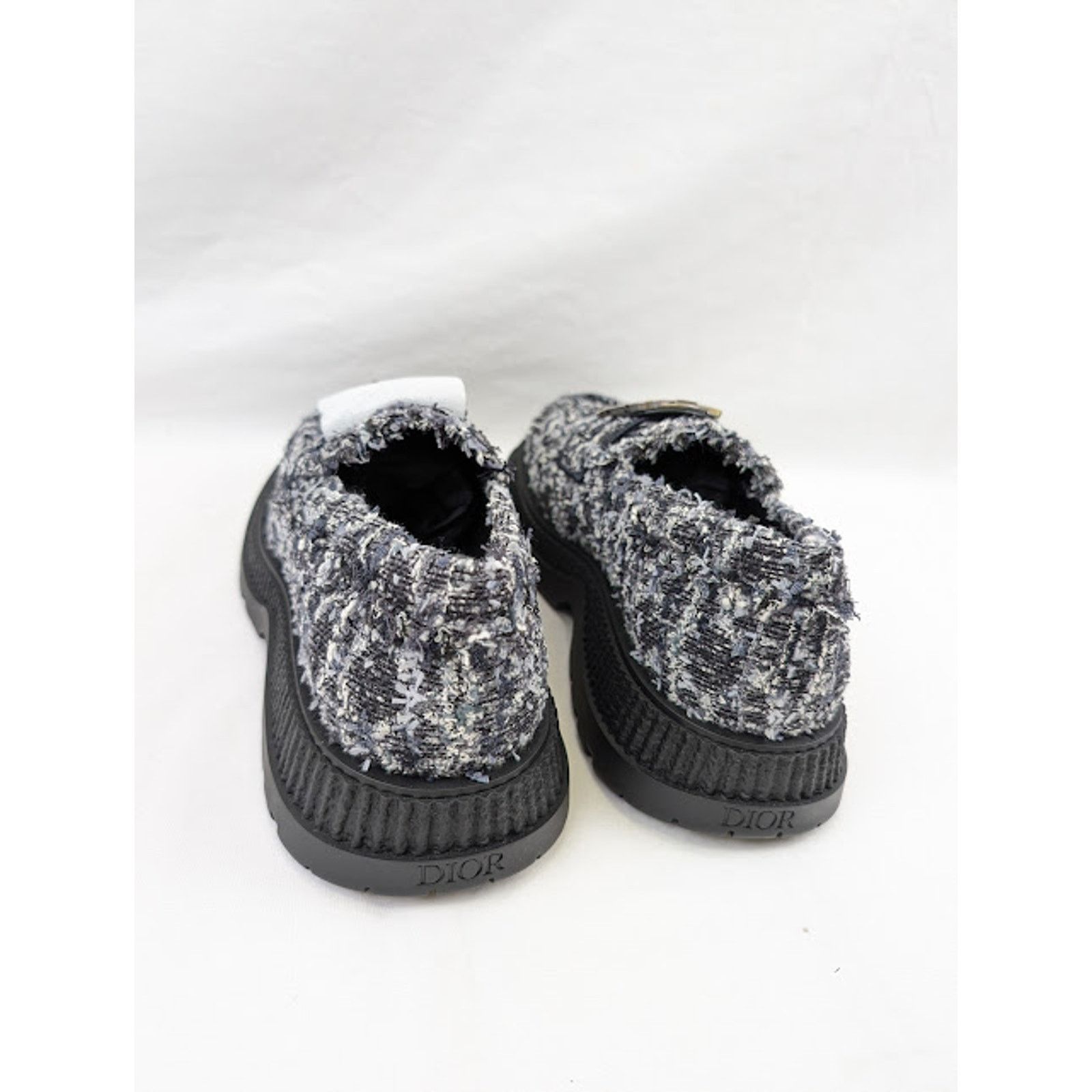 Dior o1rshd1 Buffalo Loafers Fabric in Navy Blue Size US 11 / EU 44 - 18 Thumbnail