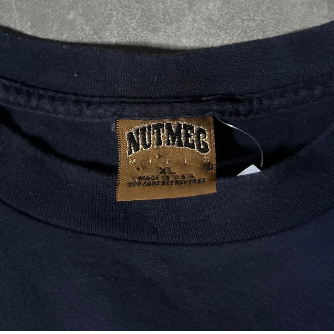 Nutmeg 90's Vintage New York Yankees Nutmeg Navy T-Shirt - XL Size US XL / EU 56 / 4 - 3 Thumbnail
