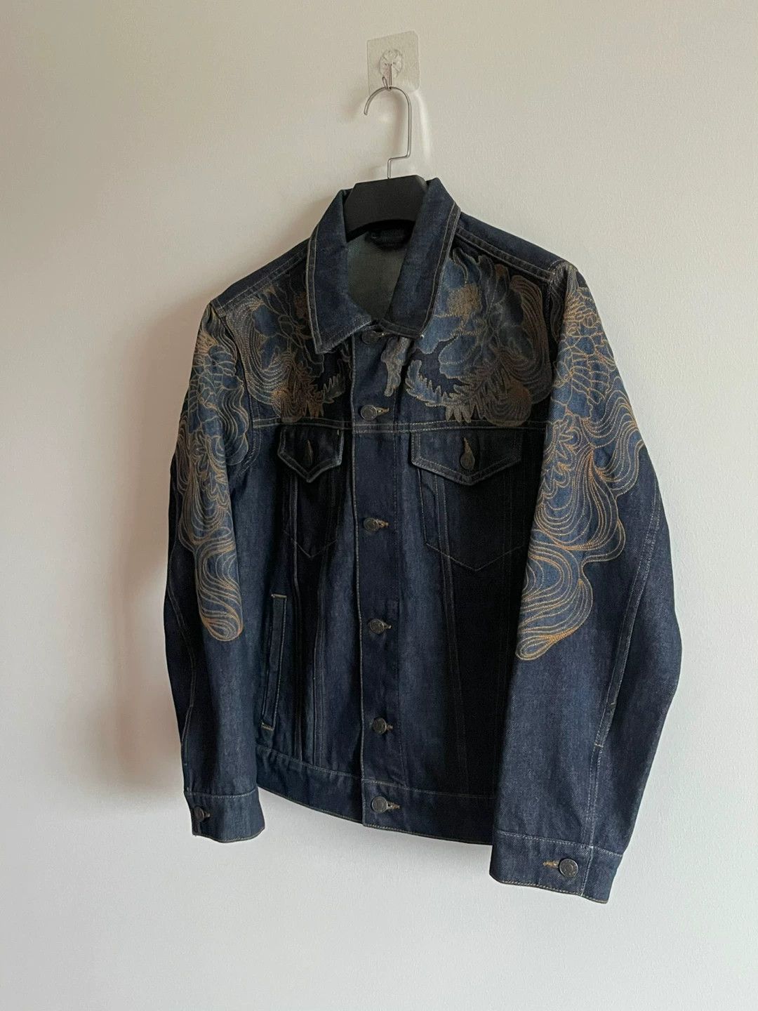 Dries Van Noten Dries Van Noten SS18 Floral Embroidered Denim Jacket Size US S / EU 44-46 / 1 - 3 Thumbnail