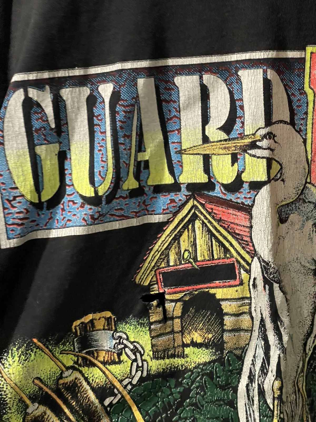 Vintage Vintage Louisiana Guard Dog Stork Alligator SS Shirt Size US XL / EU 56 / 4 - 4 Thumbnail