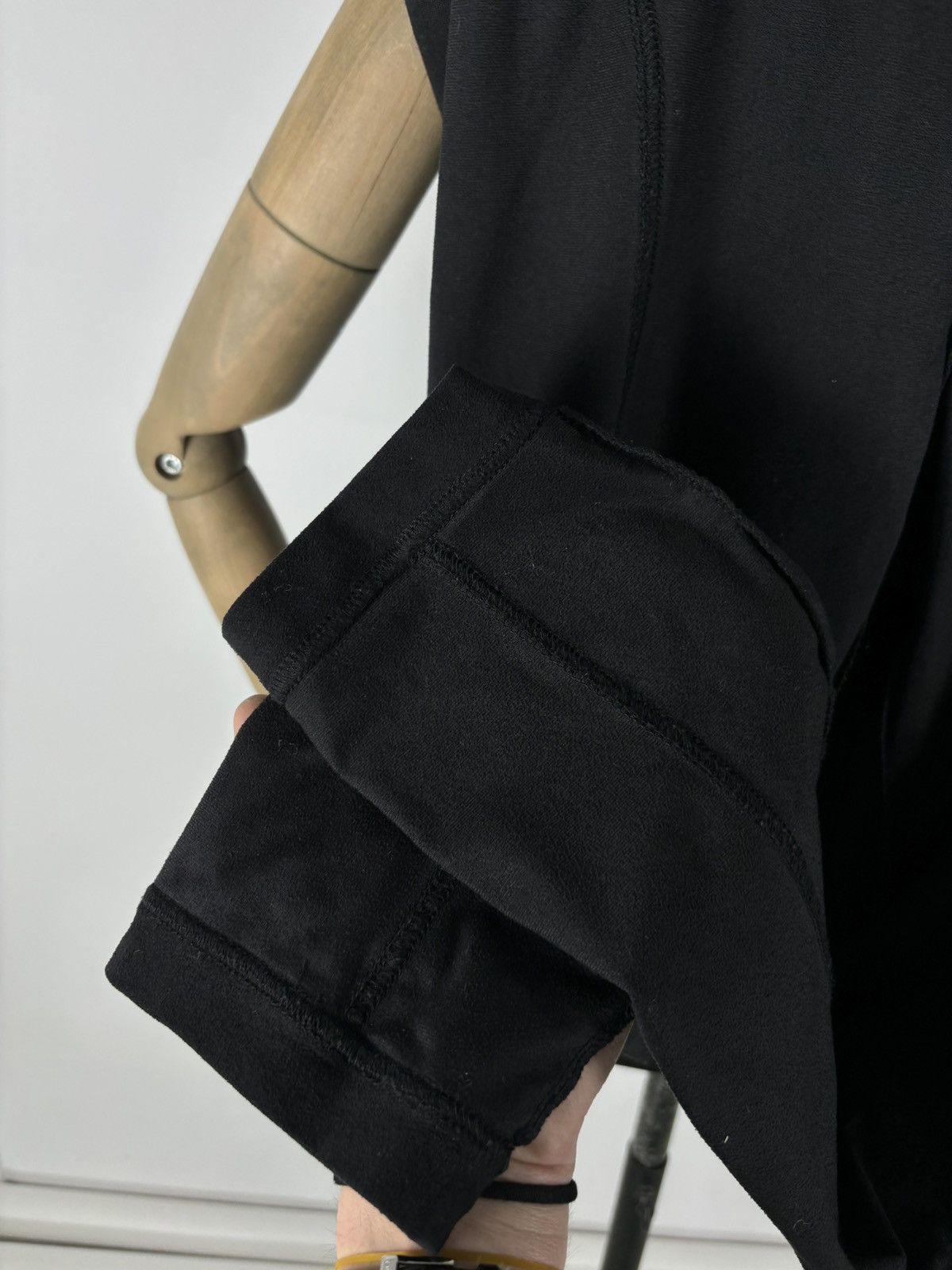 Vintage SAVE THE QUEEN Marco Fantini Suede-Velvet Italy Black Polyester Elastane Pants Trousers L Size 26" / US 2 / IT 38 - 14 Thumbnail