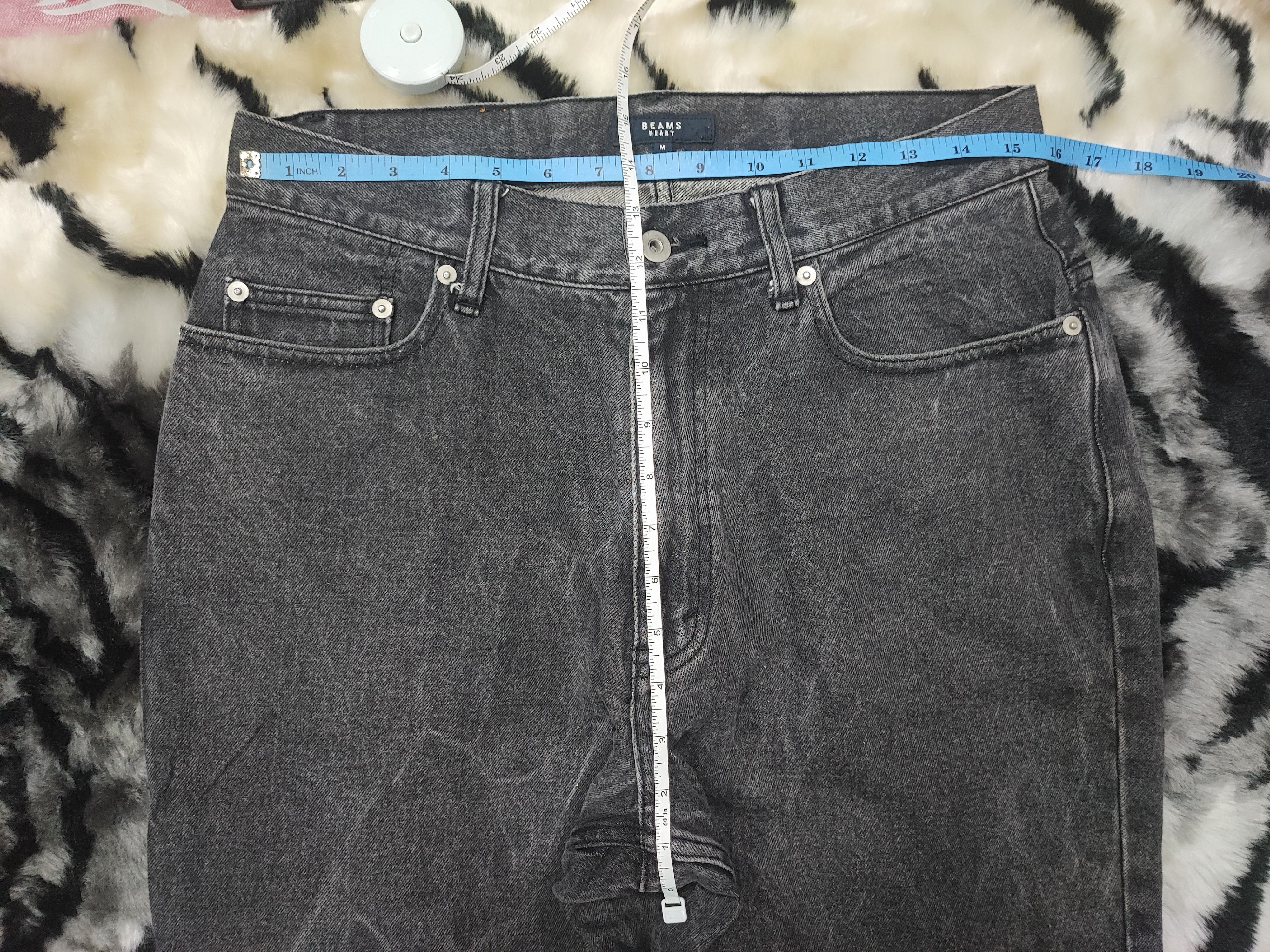 Beams Plus Beams Heart Black Jeans Distressed Grunge Erd Size US 31 - 10 Thumbnail
