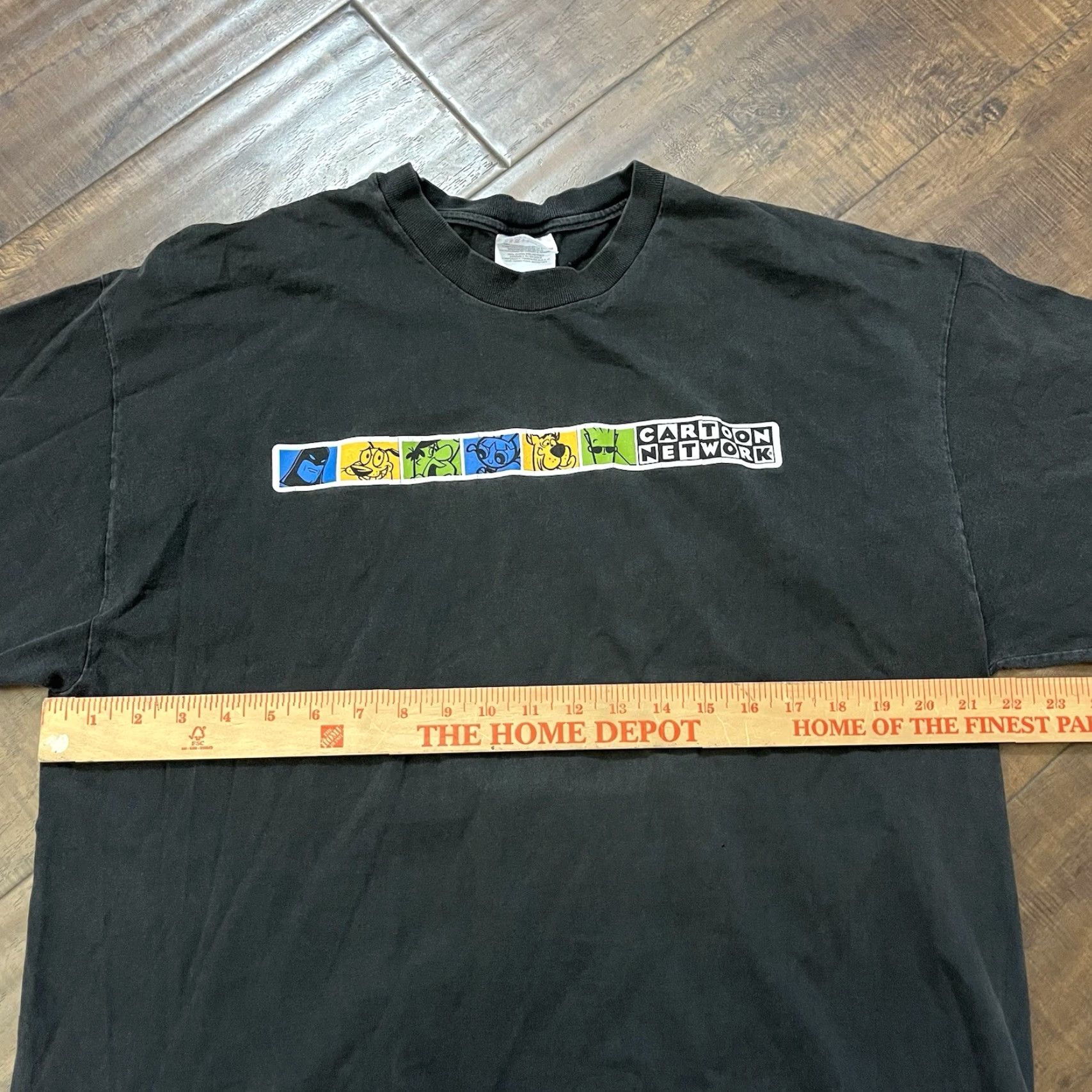 Hanes VINTAGE Hanes Cartoon Network T-Shirt Space Ghost Coast To Coast 90s Logo Black XL Mens Short Sleeve Size US XL / EU 56 / 4 - 5 Thumbnail
