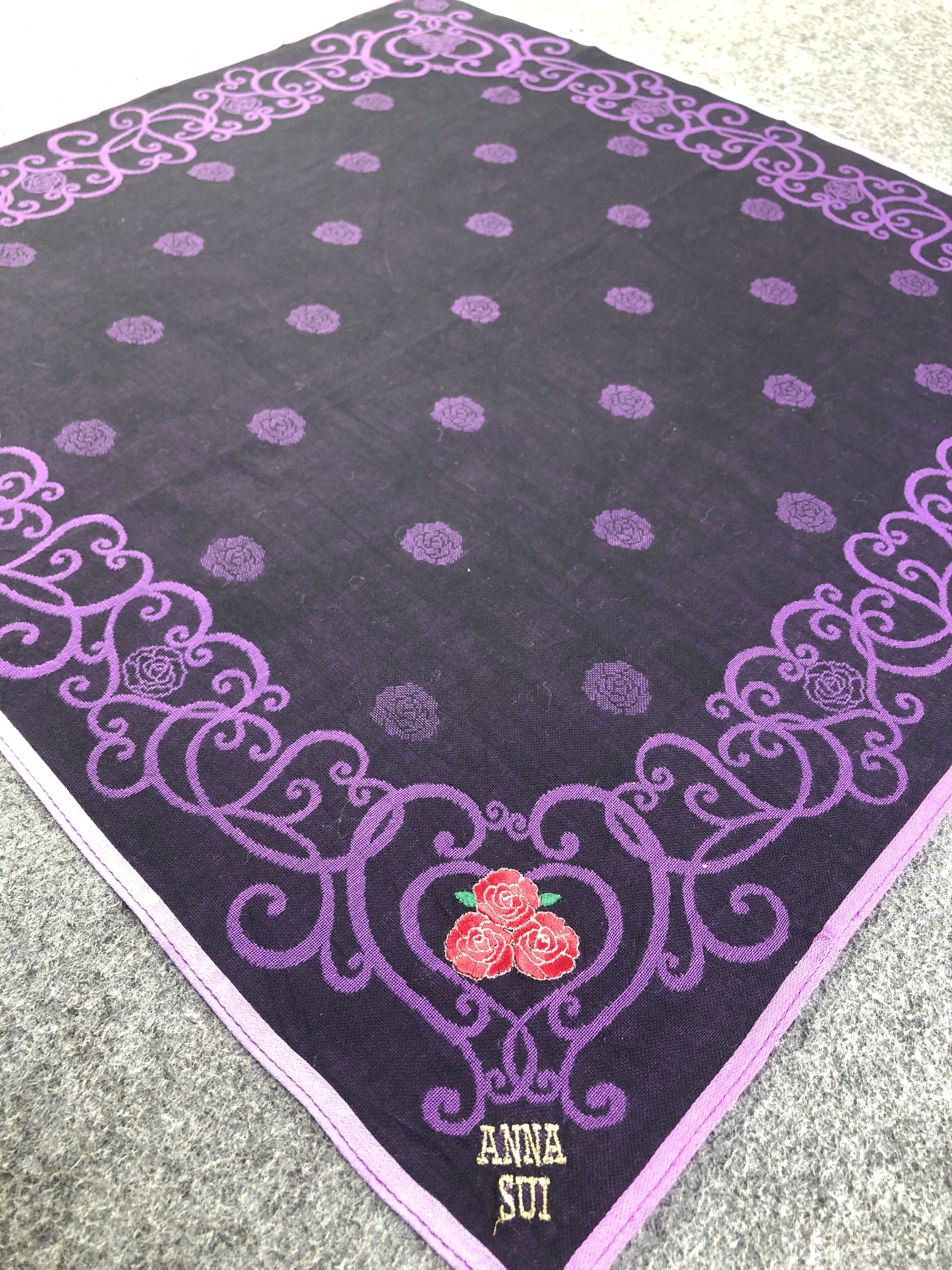 Anna Sui × Vintage Anna Sui Handkerchief / Bandana / Neckerchief Size ONE SIZE - 4 Thumbnail