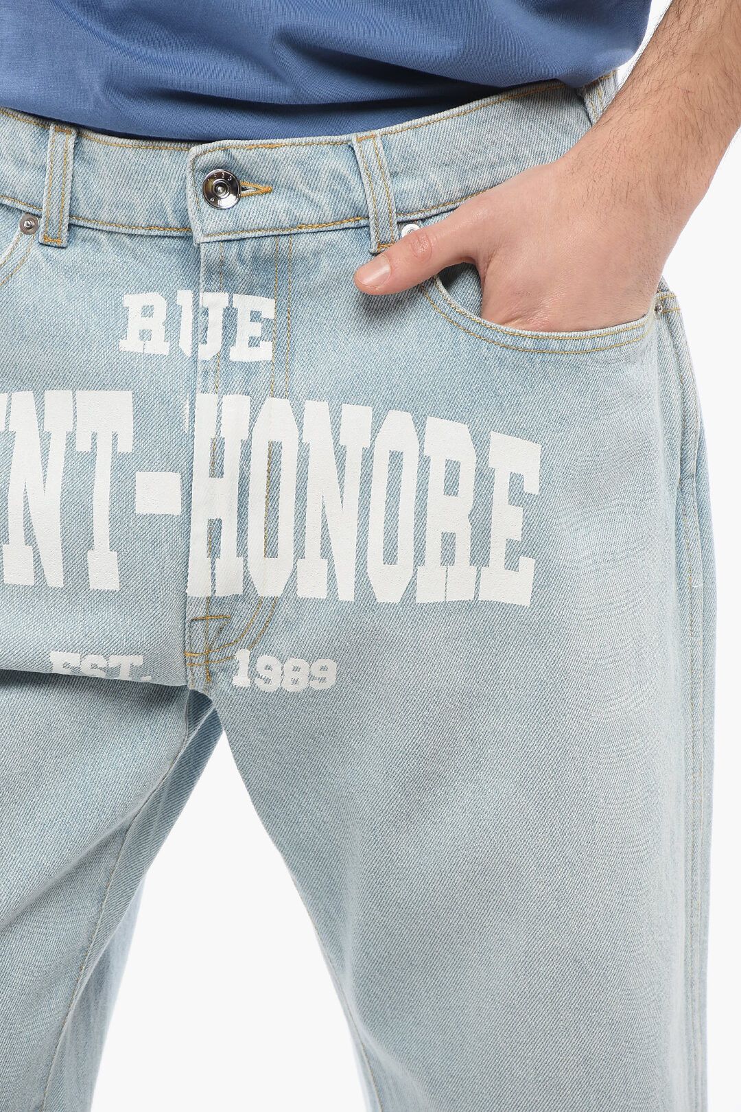 1989 STUDIO og1mm0725 Straight Leg Saint Honore Jeans in Light Blue Size US 30 / EU 46 - 3 Thumbnail