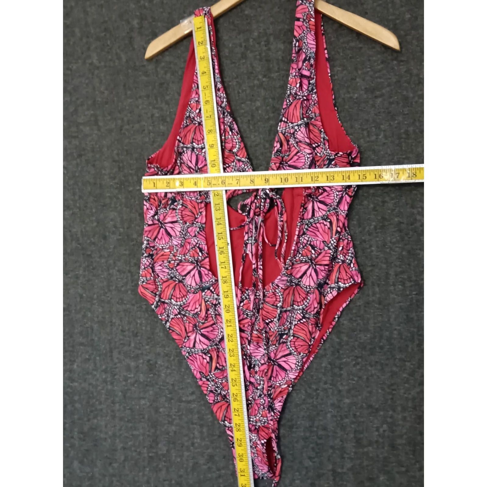 Triangl Toluca Papillon One Piece Swimsuit 4XL Papillon Solid Nylon Spandex Beac h Sexy Open Tummy Triangle Waist Wrap Women Size 4XL Women Size ONE SIZE - 4 Thumbnail