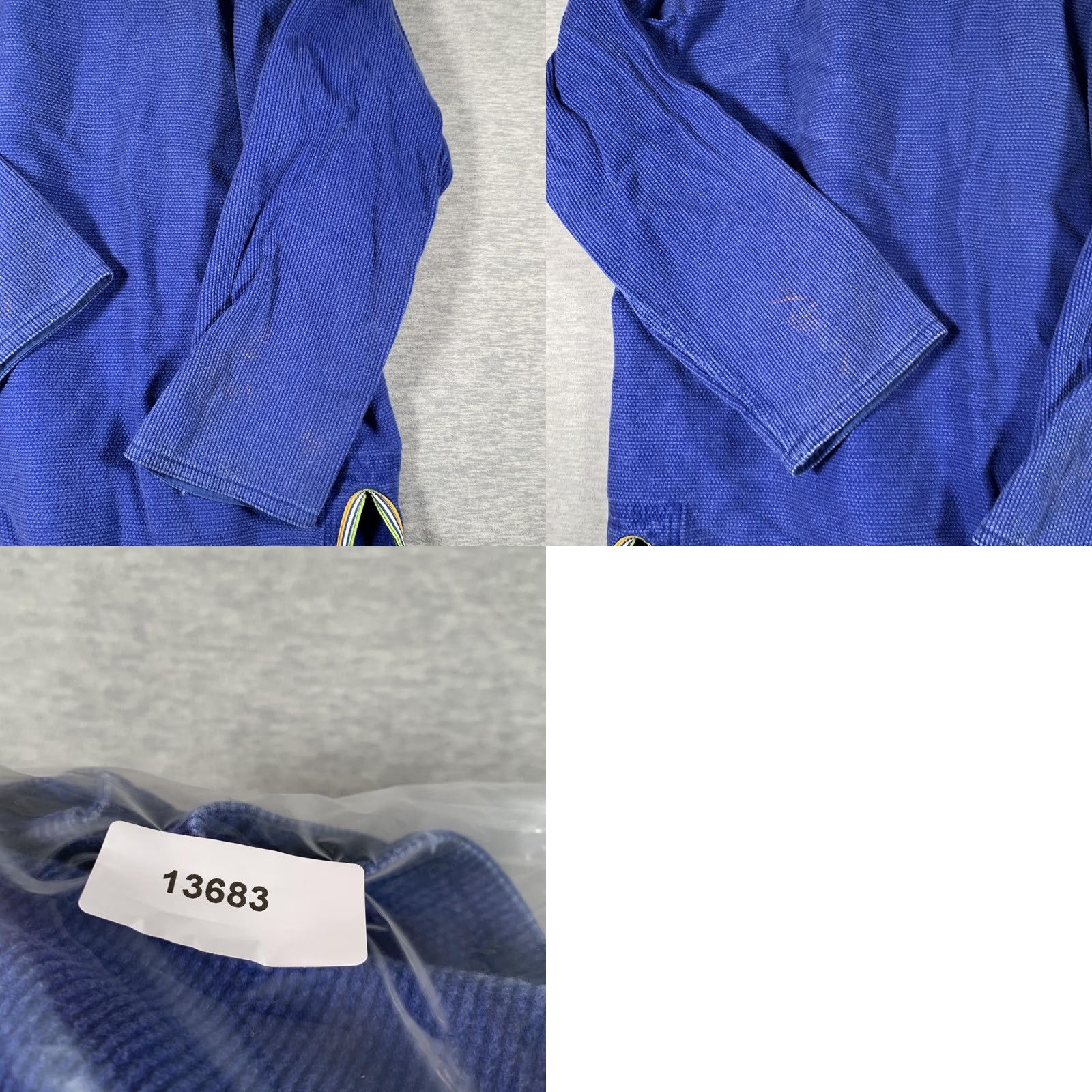 Vintage Brazilian Fightwear Jacket Mens L Blue Jiu Jitsu Gi Kimono Uniform Size US L / EU 52-54 / 3 - 9 Thumbnail
