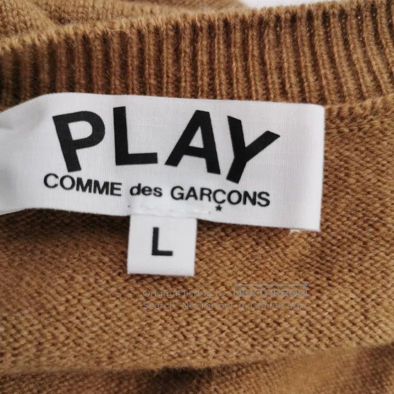 Comme des Garcons Comme Des Garcons Brown love cardigan wool sweater Size L / US 10 / IT 46 - 5 Thumbnail
