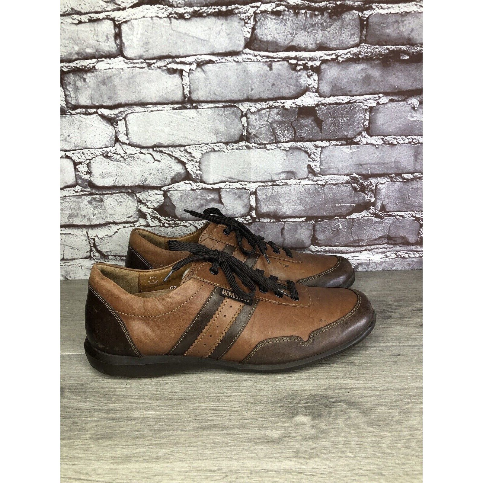 Mephisto Mephisto Air Jet Leather Brown Leather Driving Sneakers Shoe Size US 9 / EU 42 - 12 Thumbnail