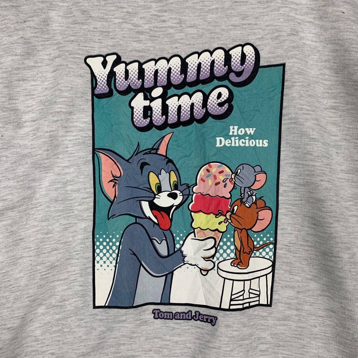 Japanese Brand TOM and JERRY Graphics Short Sleeve Sweatshirt #1429-C65 Size US L / EU 52-54 / 3 - 3 Thumbnail