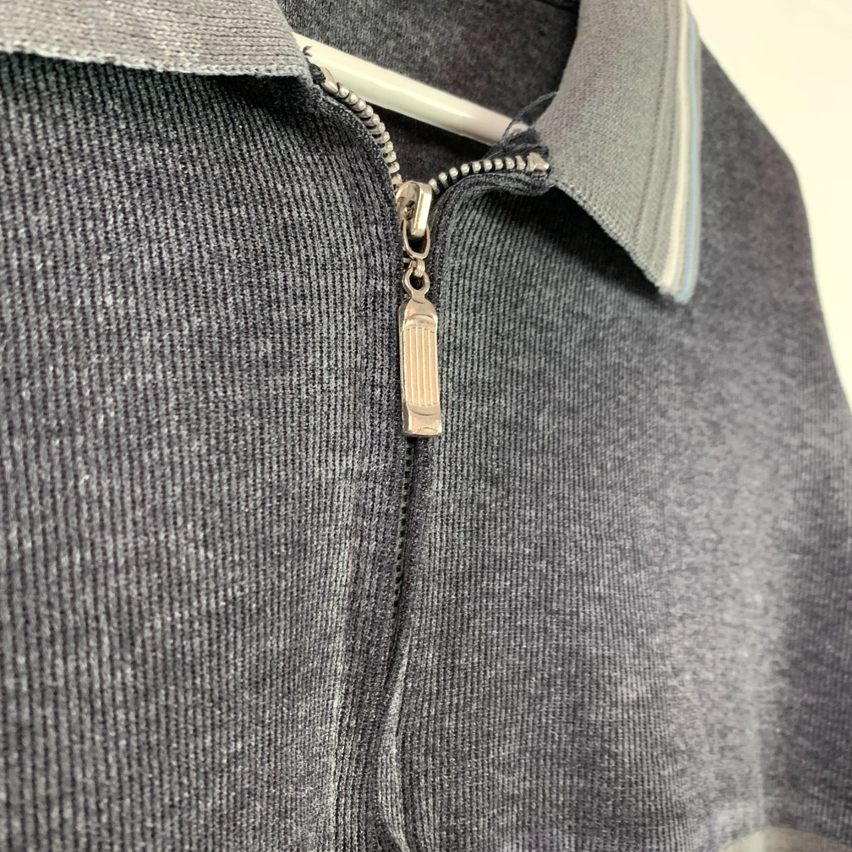 Vintage VINTAGE Wooden Dog Polo Shirt Mens 90s Skater 100% Cotton Grey XL Medium Chest 48" Striped Zippered Collar Short Sleeve Shirt Size US XL / EU 56 / 4 - 3 Thumbnail
