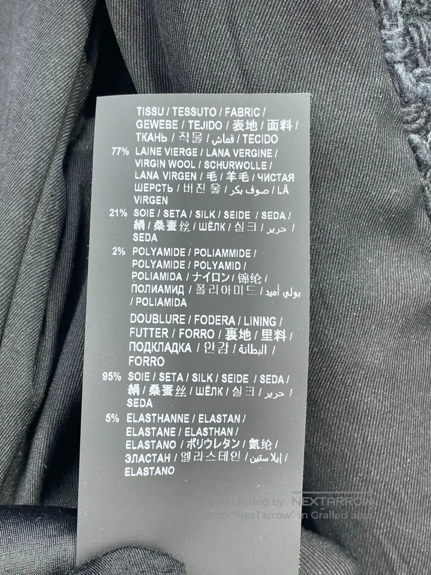 Saint Laurent Paris Saint Laurent Black Tweed Jacket. Size S / US 4 / IT 40 - 7 Thumbnail