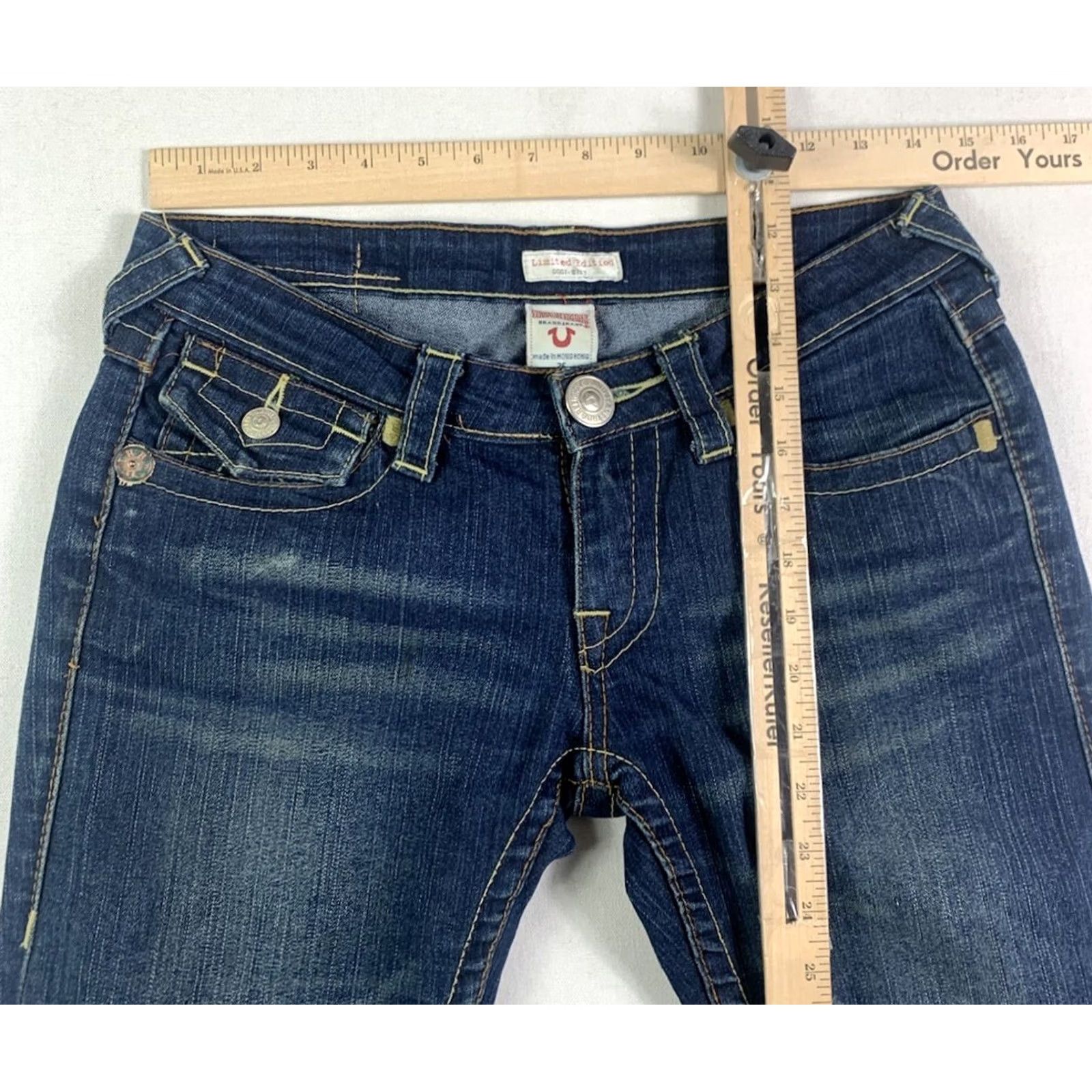 True Religion VINTAGE False? True Religion Becky Jeans 26 Blue Womens Jeans Flared 30x30 Size 26" / US 2 / IT 38 - 7 Thumbnail