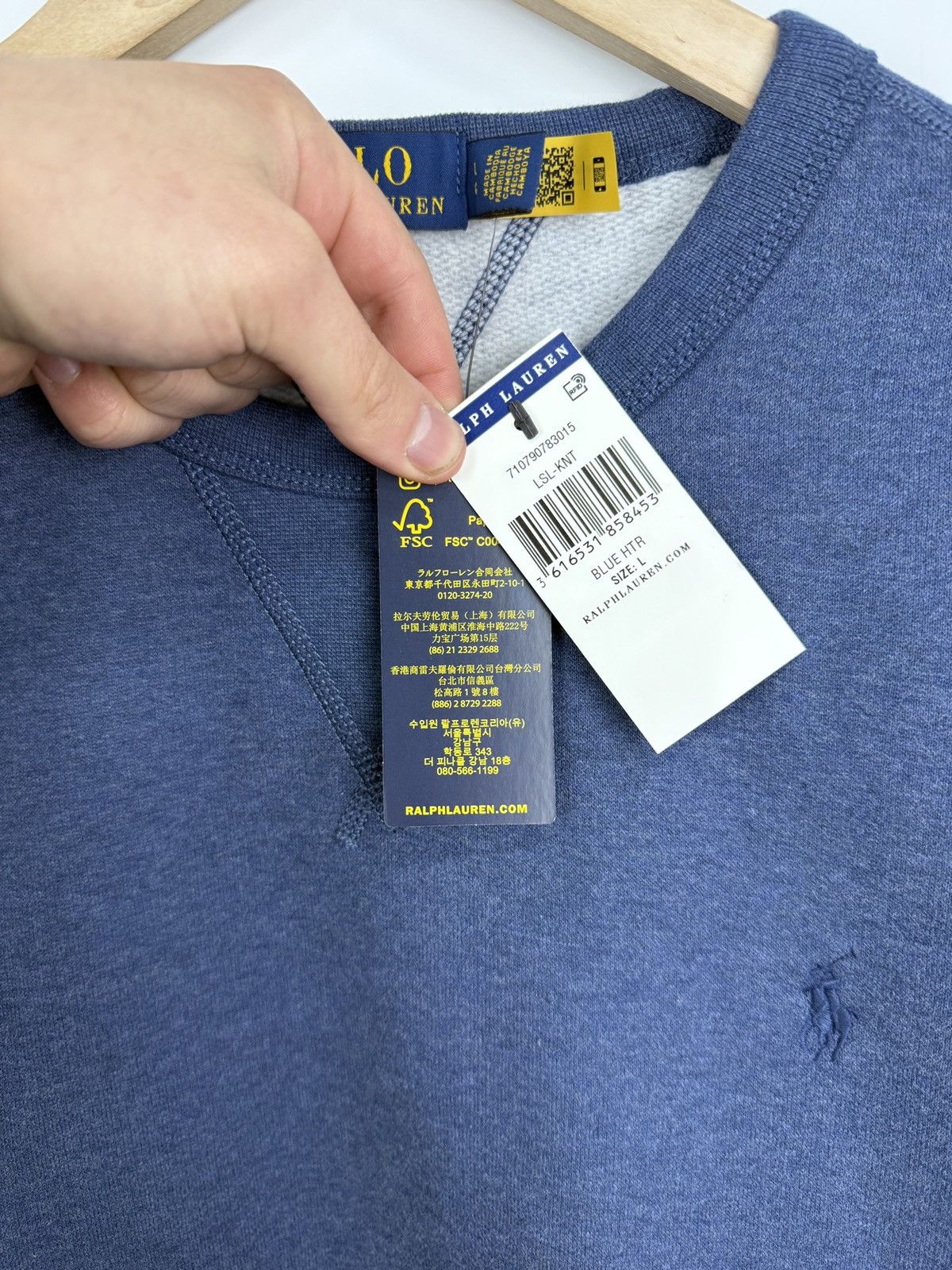 Polo Ralph Lauren 🇺🇸 NWT❗️Polo Ralph Lauren Crewneck Sweatshirt Pullover Rare Size US L / EU 52-54 / 3 - 6 Thumbnail