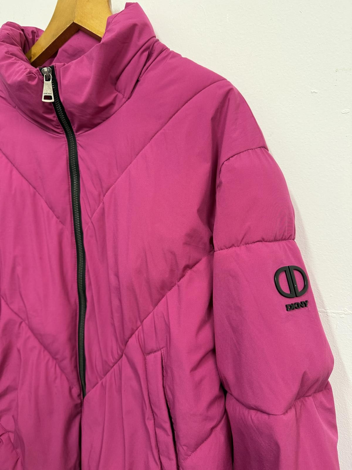 DKNY DKNY Pink Puffer Jacket Size Large Size L / US 10 / IT 46 - 3 Thumbnail