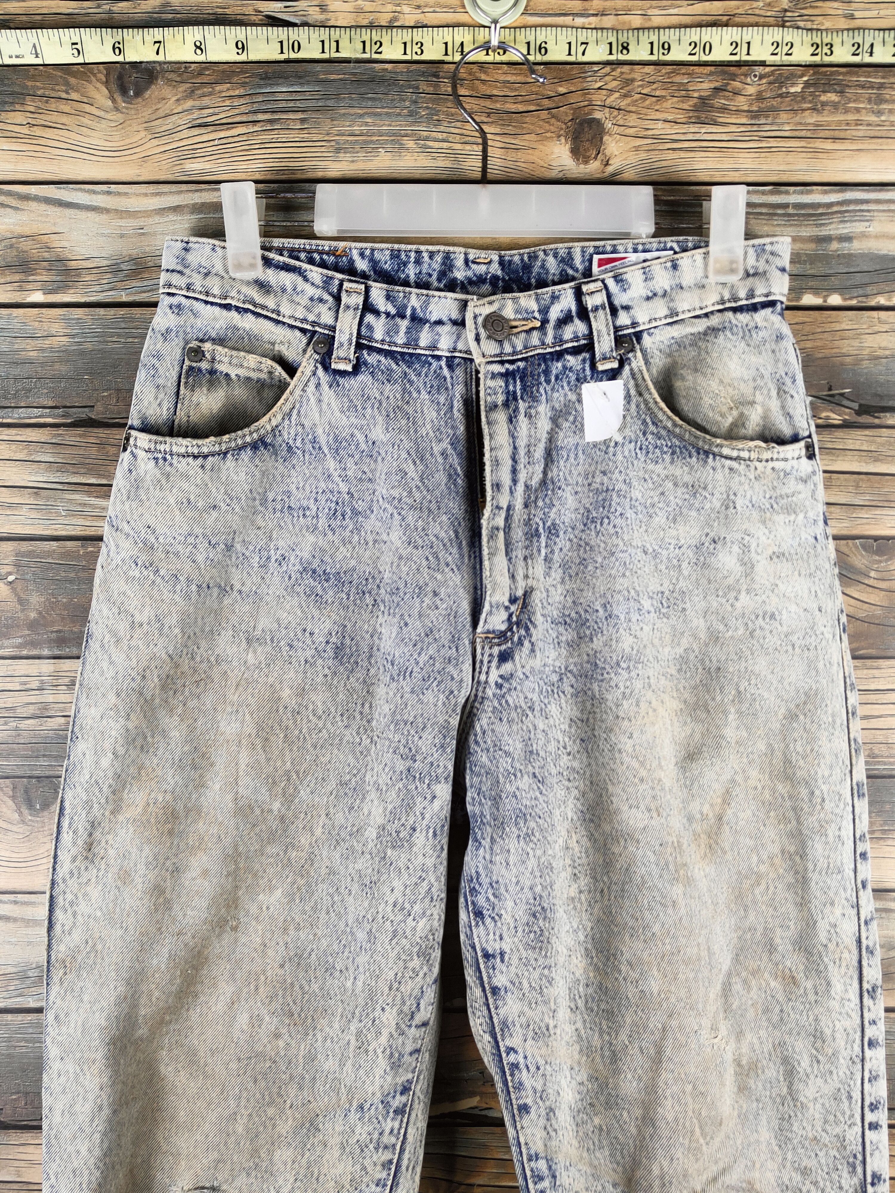 Wrangler DL Wrangler Vintage Blue Distressed Ripped Jeans #46-628 Size US 29 - 2 Thumbnail