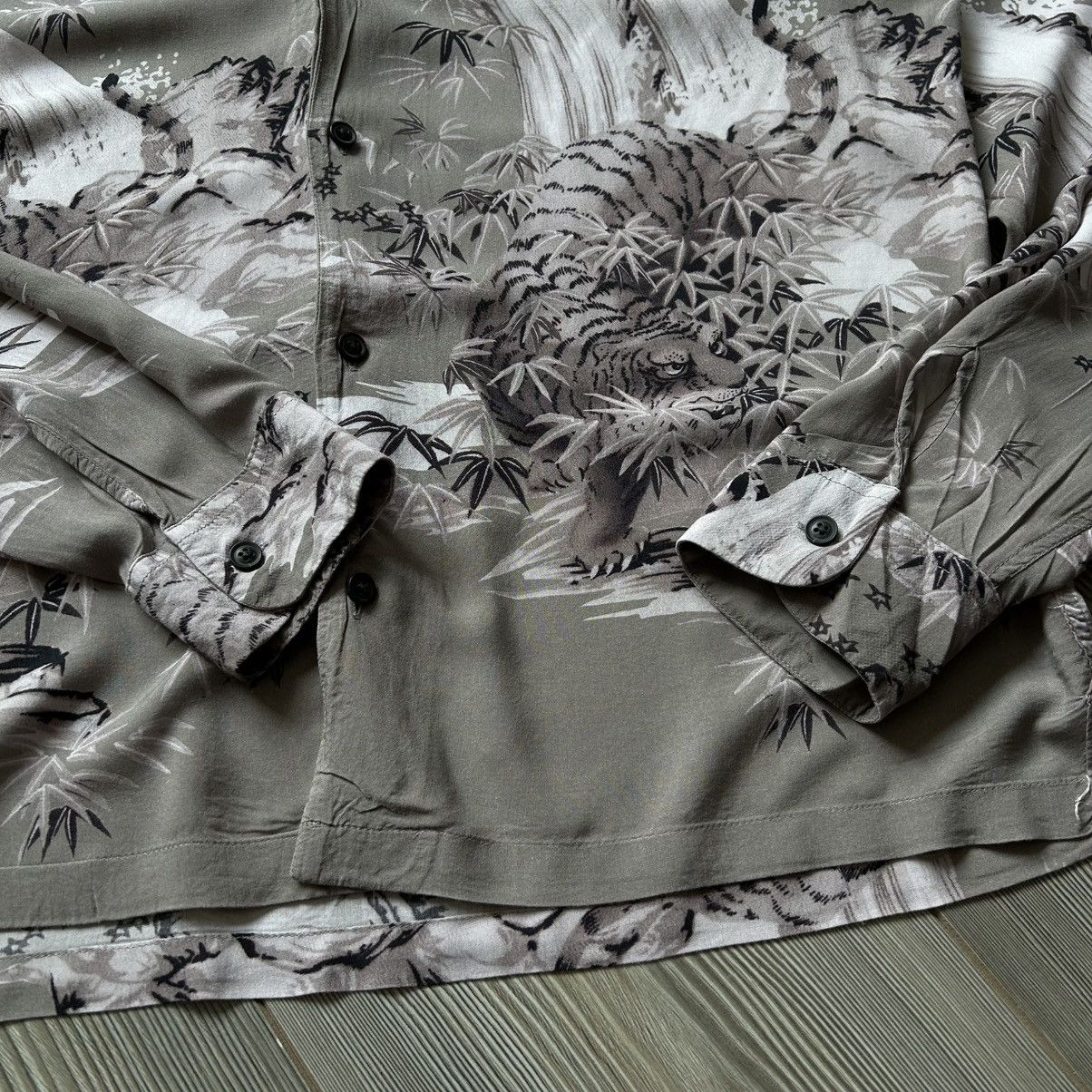 Allsaints Allsaints Java Tiger 100% Viscose Long Sleeve Shirt Size US M / EU 48-50 / 2 - 6 Thumbnail
