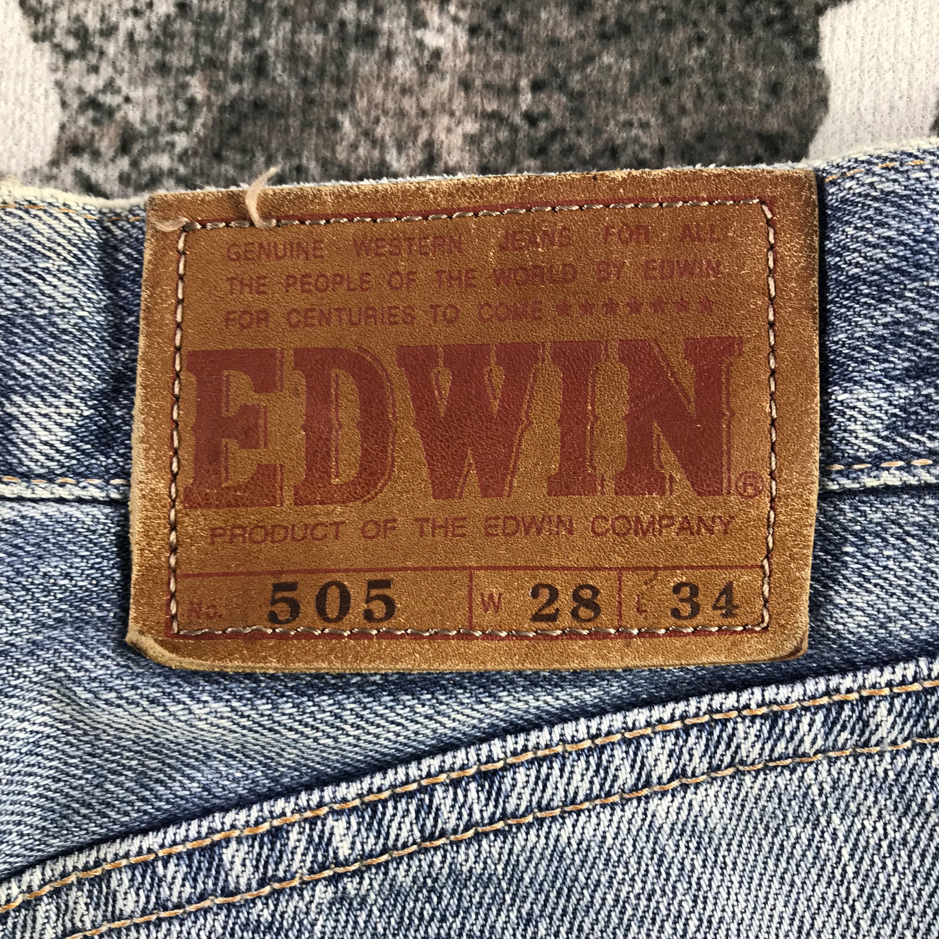 Edwin Distress Edwin 505 Redlne Jeans Selvedge Denim KJ3345 Size US 28 / EU 44 - 5 Thumbnail