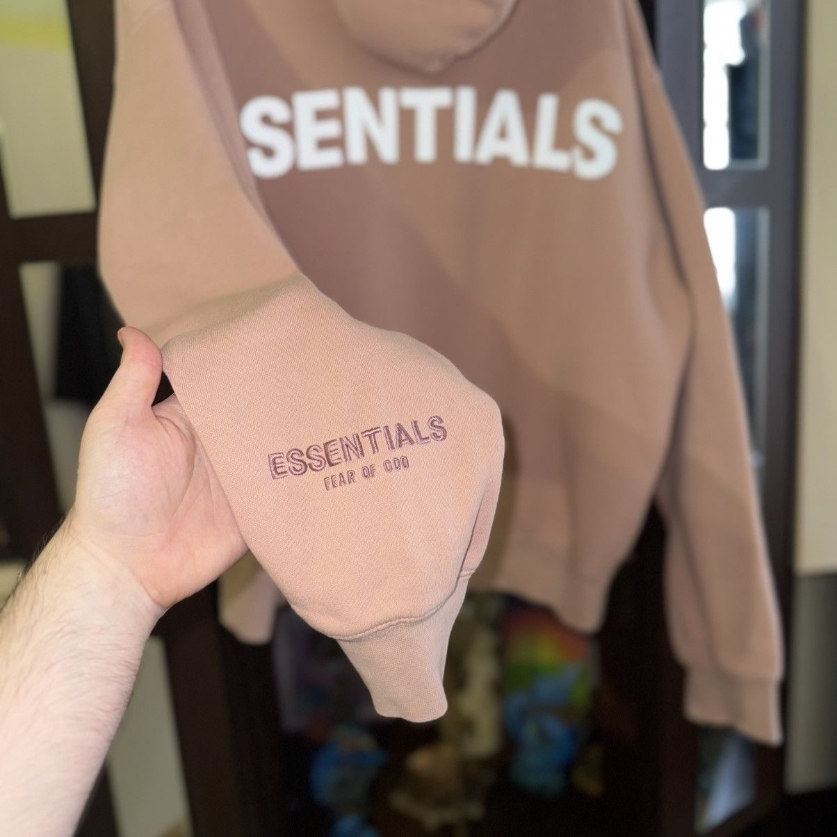 Essentials Oversized Essentials Fear of God FOG Pink Hoodie Size US M / EU 48-50 / 2 - 4 Thumbnail