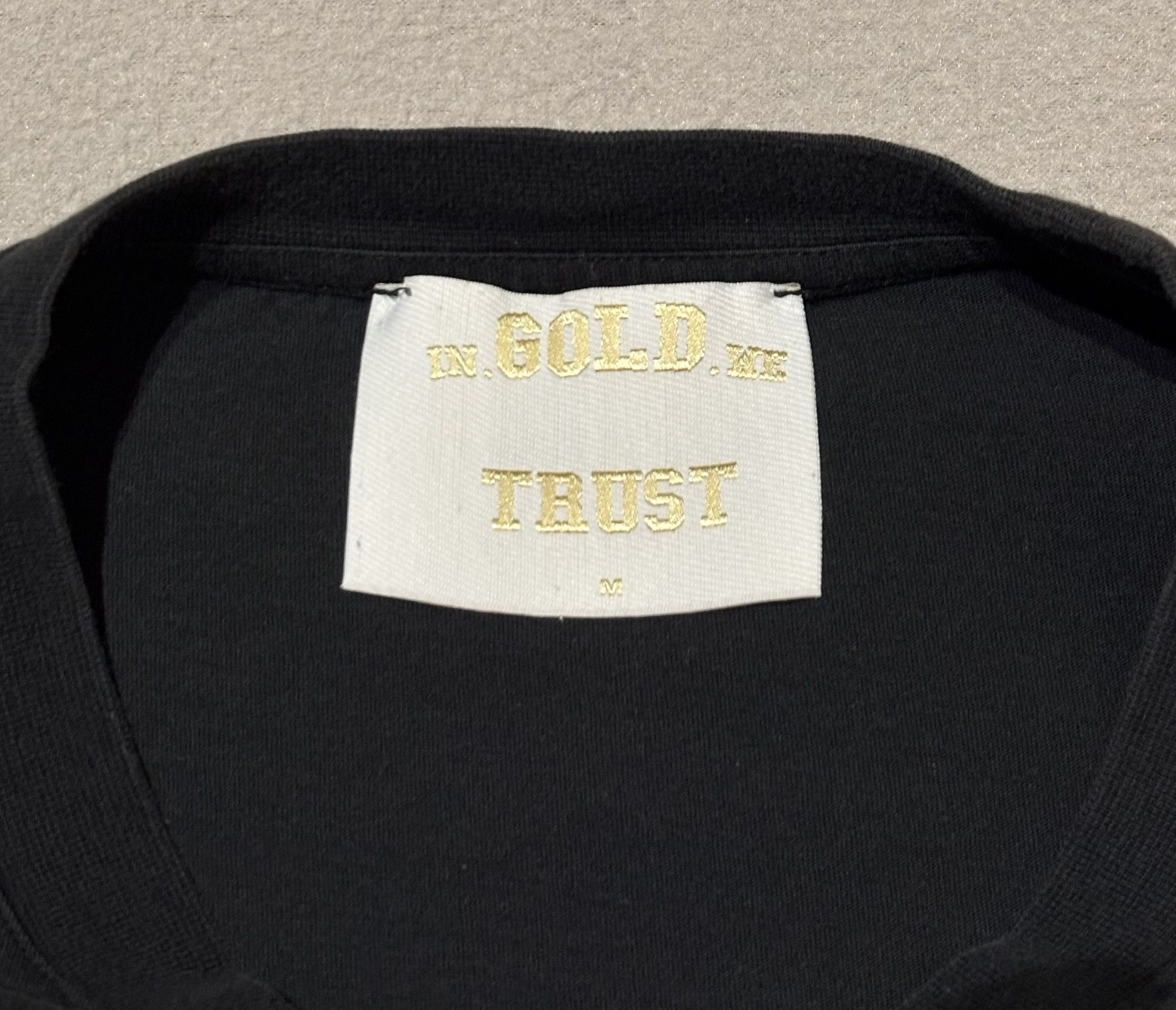 IN GOLD WE TRUST PARIS In Gold We Trust Black T-Shirt size M Size US M / EU 48-50 / 2 - 14 Thumbnail