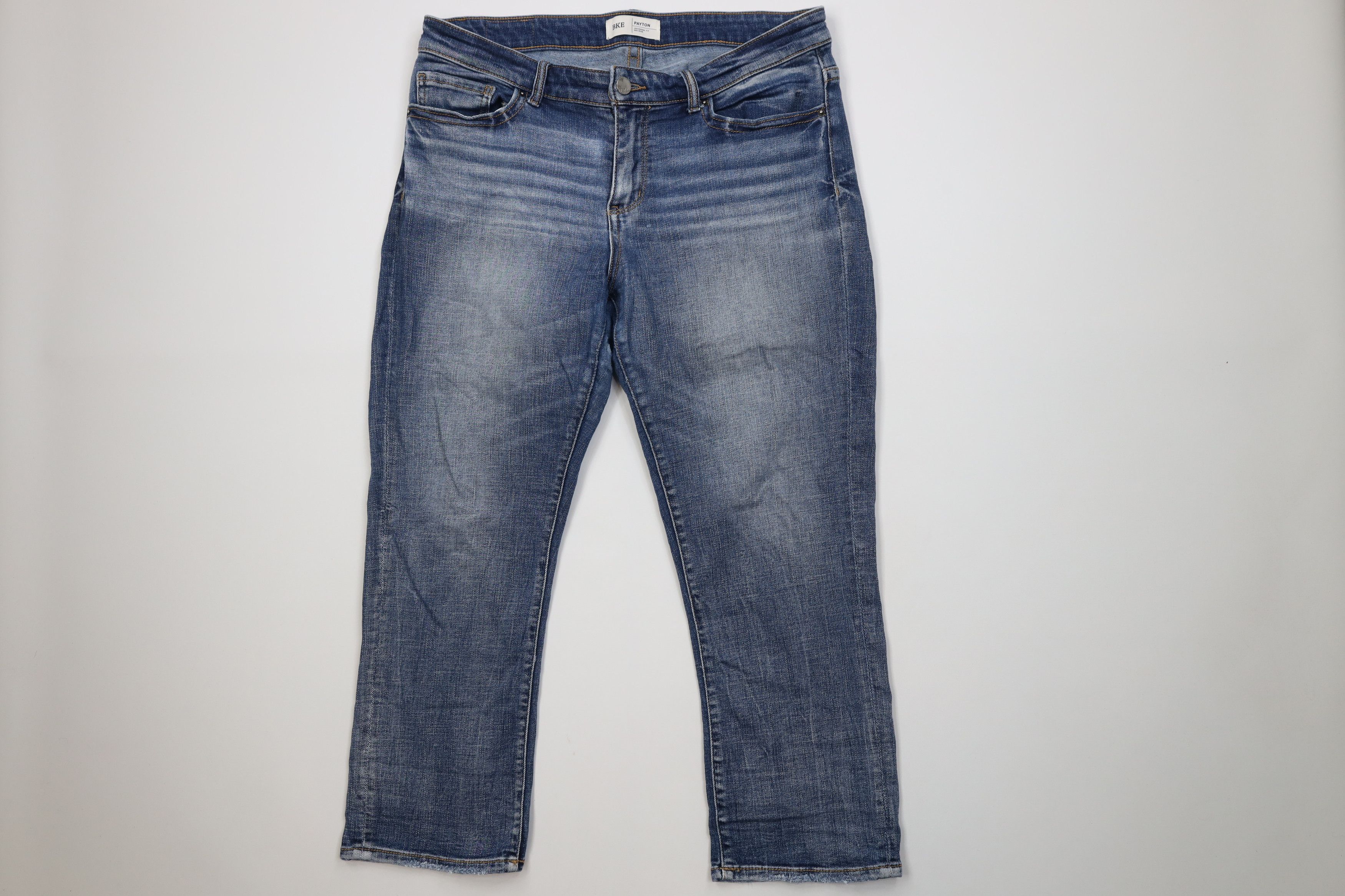 Vintage Buckle BKE Payton Mid Rise Stretch Boot Denim Jeans Blue Size 30" / US 8 / IT 44 - 1 Thumbnail
