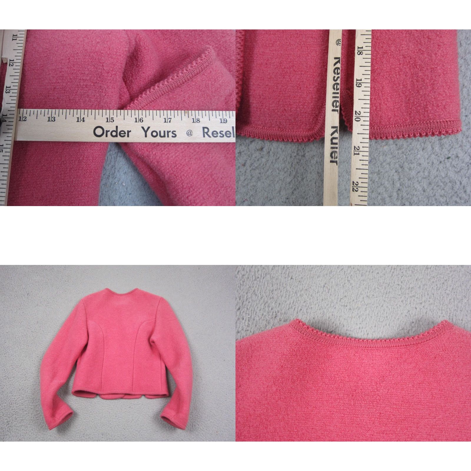 Vintage VINTAGE Geiger Cardigan Womens L Pink Wool Button Front Crew Neck 90s Austria Sweater Ladies Size L / US 10 / IT 46 - 8 Thumbnail