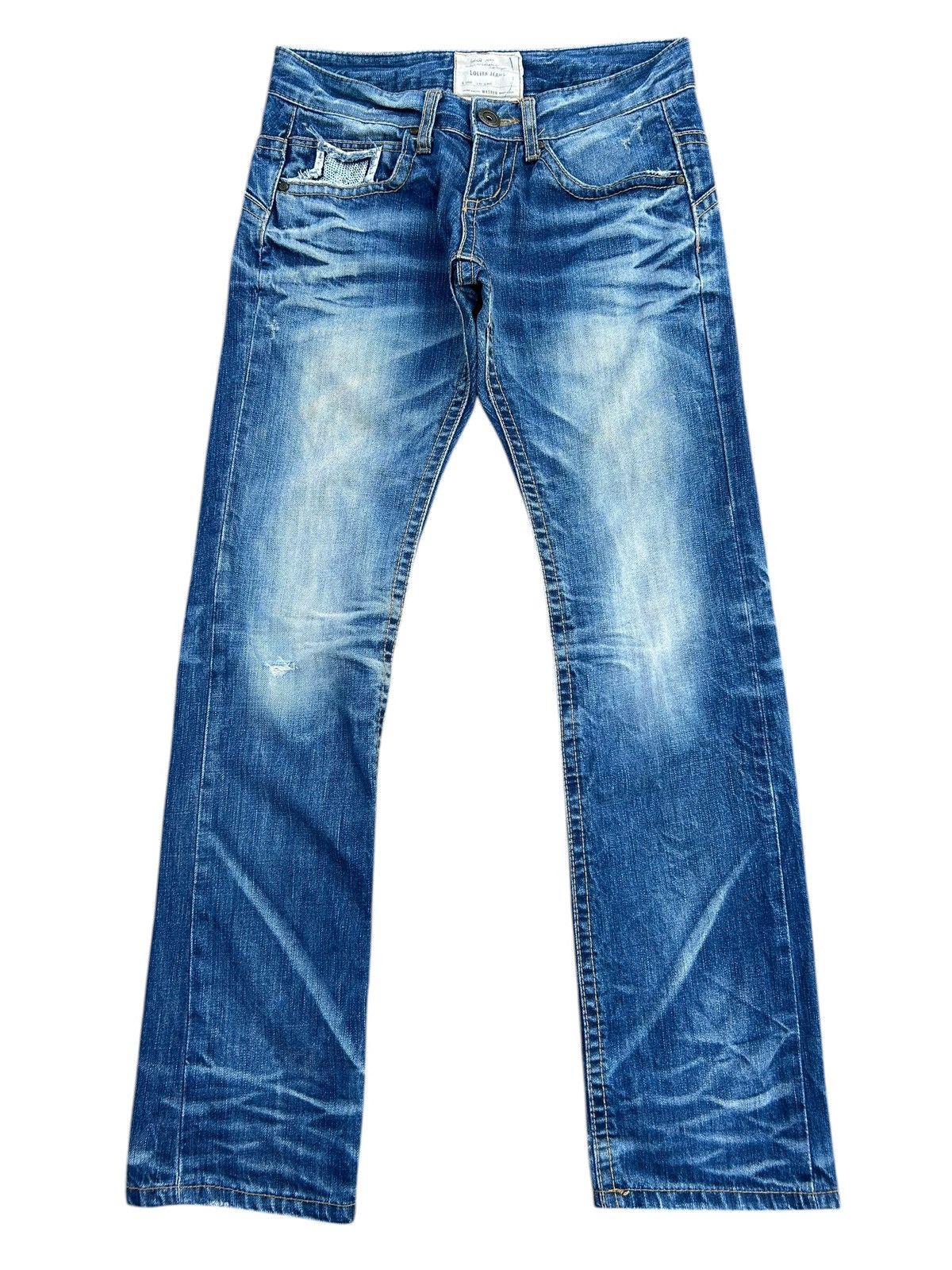 Kapital YOSHITOMO NARA LOLITA Exotic Vintage Distressed Denim Jeans Size US 30 / EU 46 - 2 Thumbnail