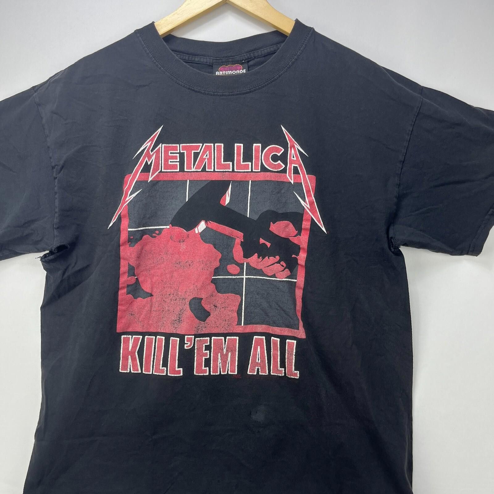 Metallica Vintage 90s Metallica Kill 'Em All T-Shirt Large Band Size US L / EU 52-54 / 3 - 2 Thumbnail