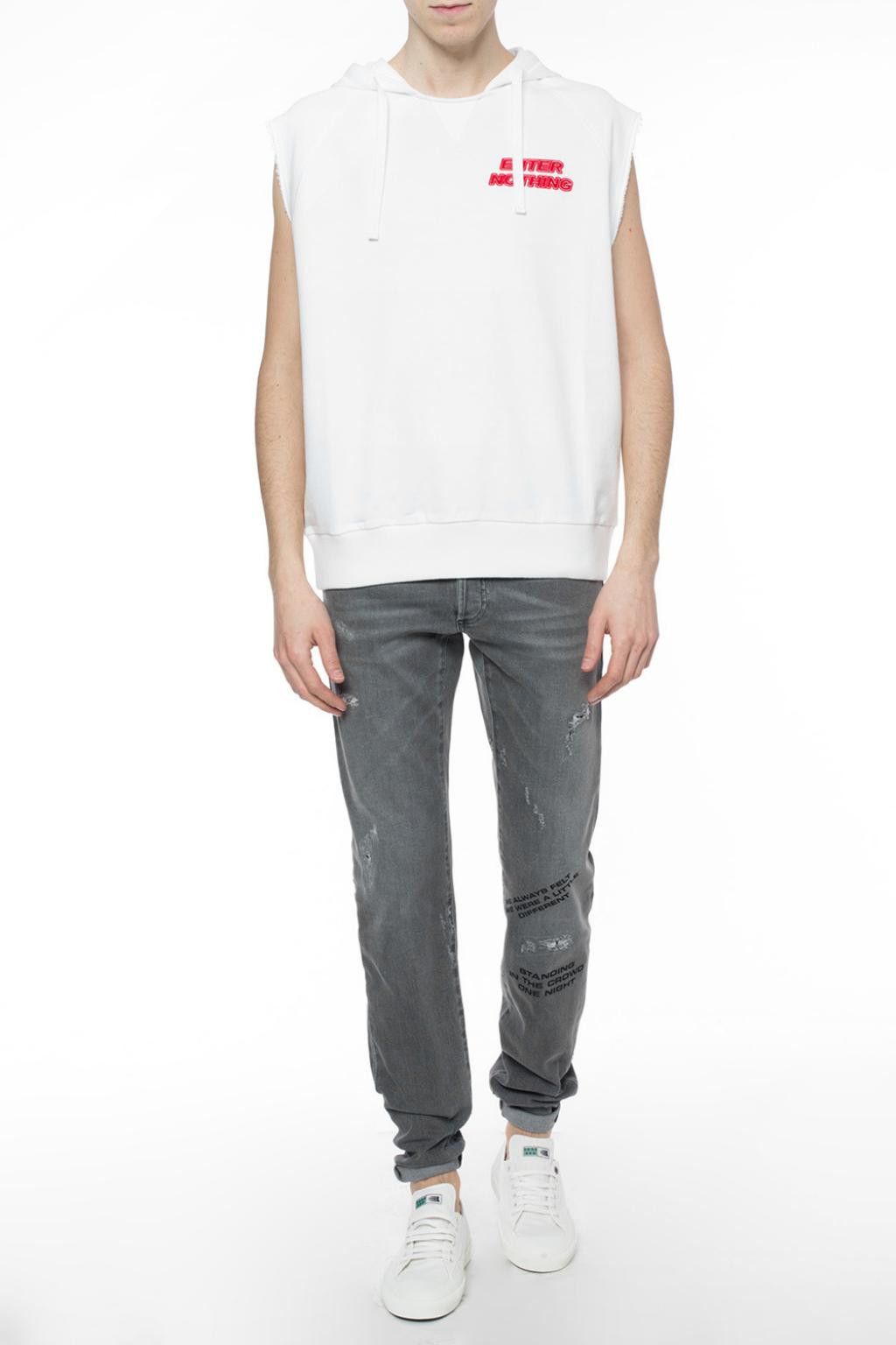 image of Dior - S/s 18 - 17.5Cm Distressed Denim Jean in Grey, Men's (Size 30)